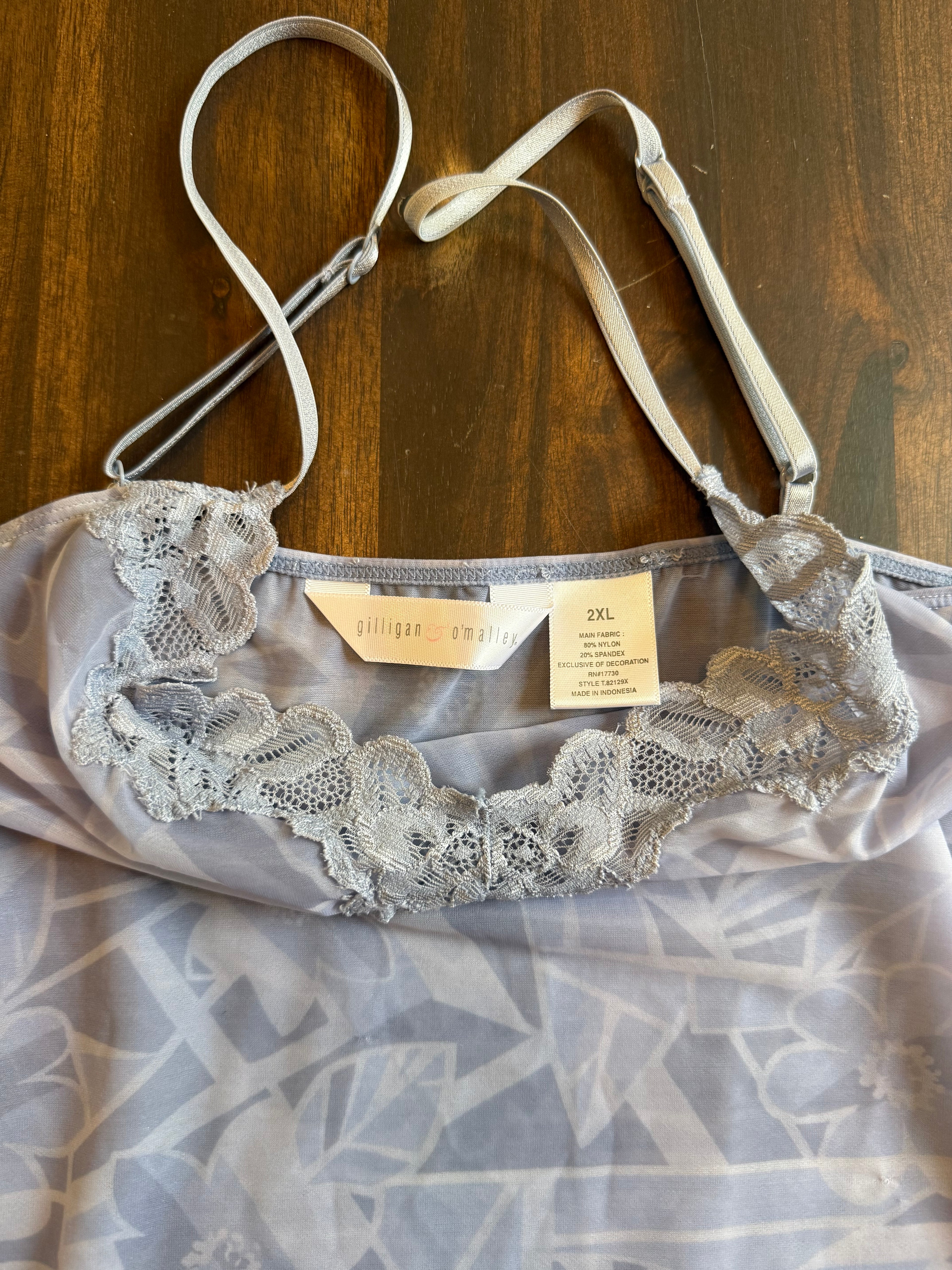 Sheer Blue Tank - XL