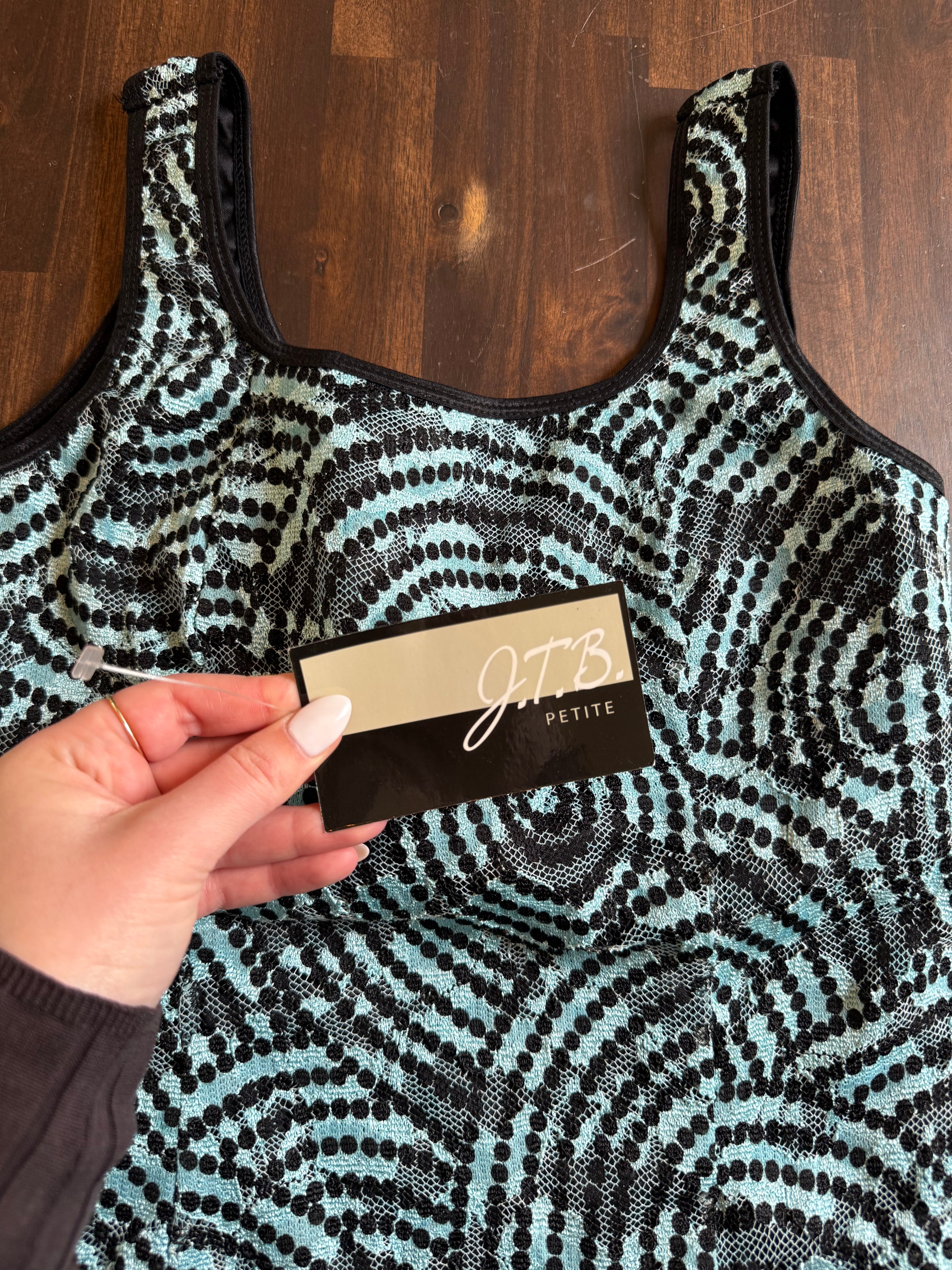 Blue & Black Tank - Medium