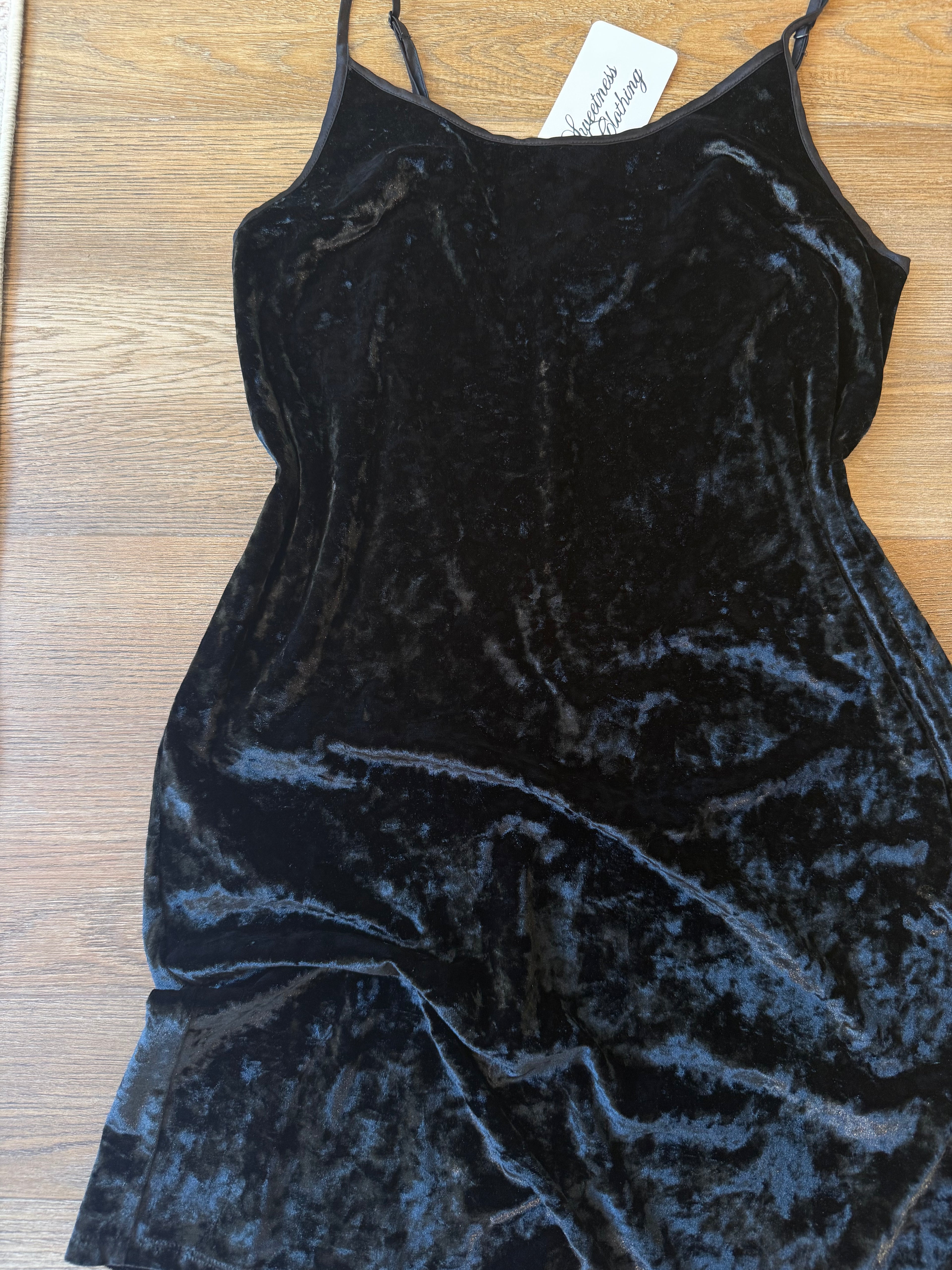 2017 VS Velour Mini Dress - XS