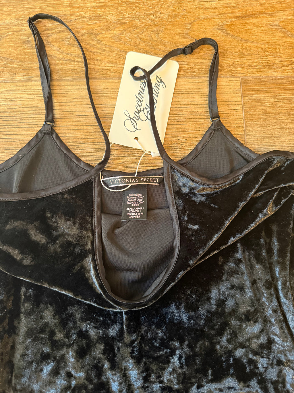 2017 VS Velour Mini Dress - XS