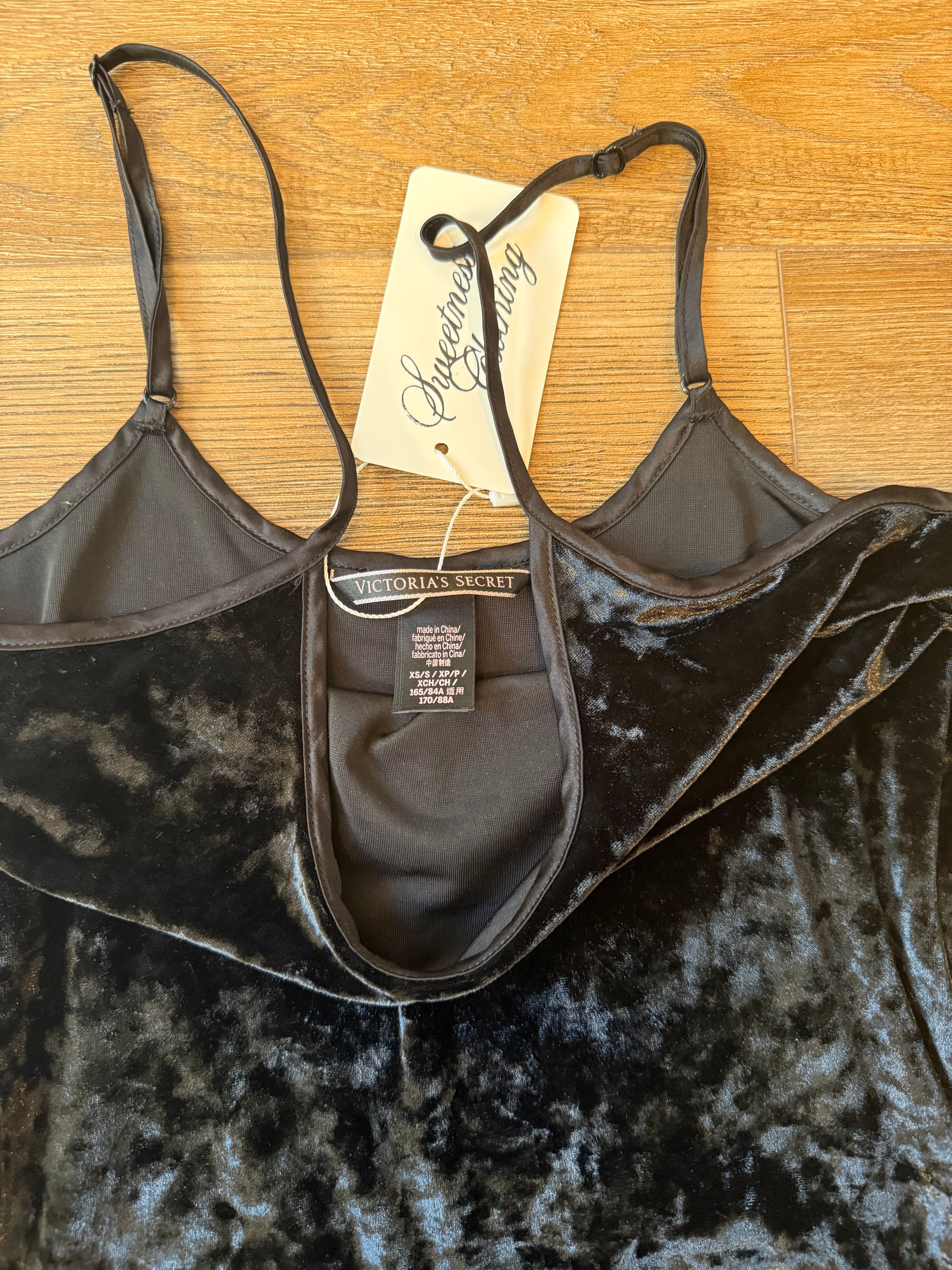 2017 VS Velour Mini Dress - XS