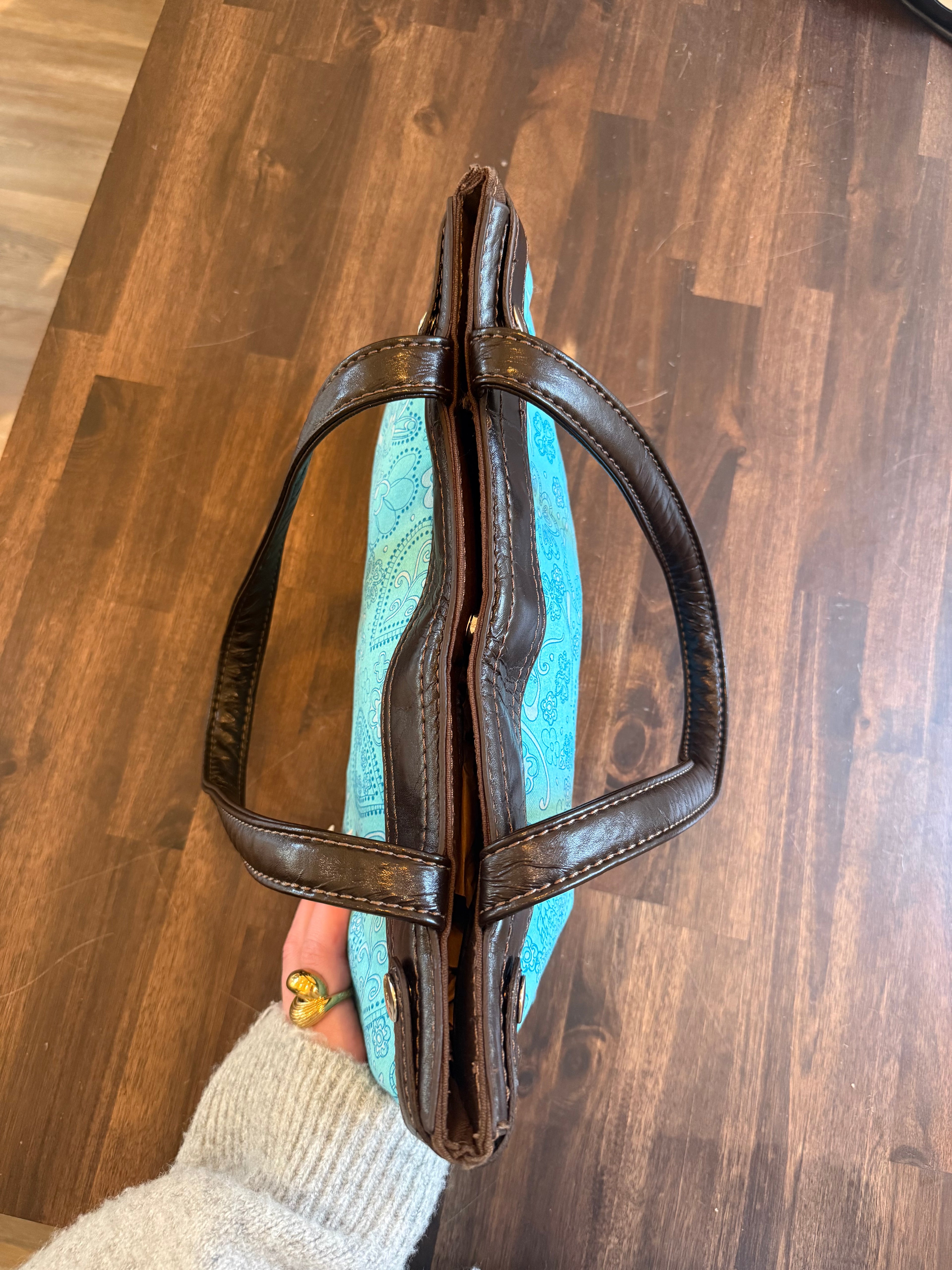 Blue Paisley Summer Shoulder Bag