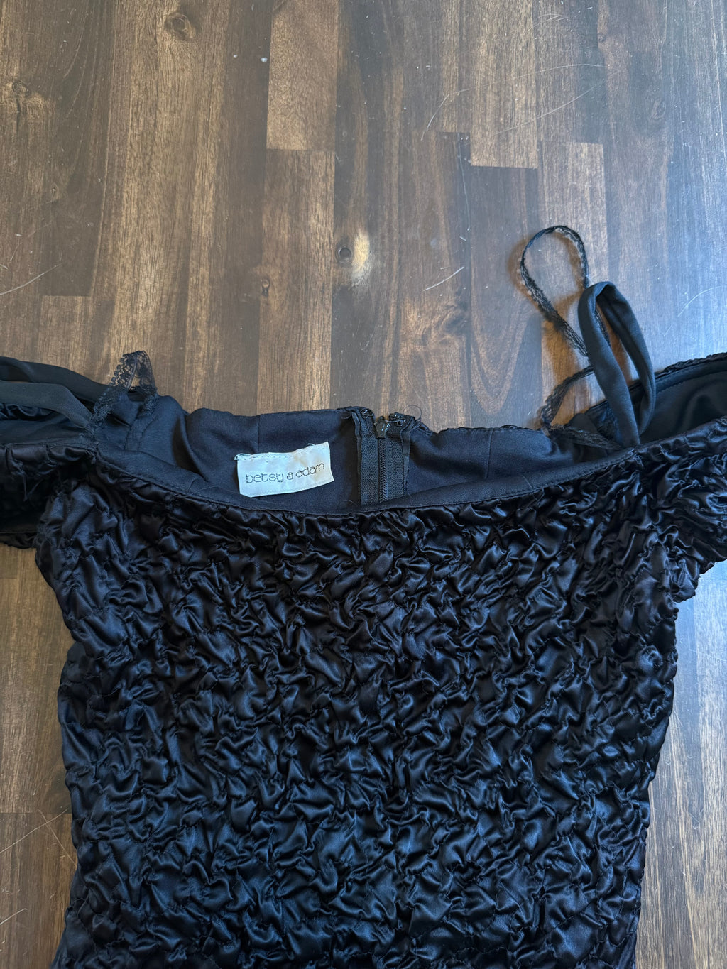 Betsy Adam Textured Mini Dress - Medium