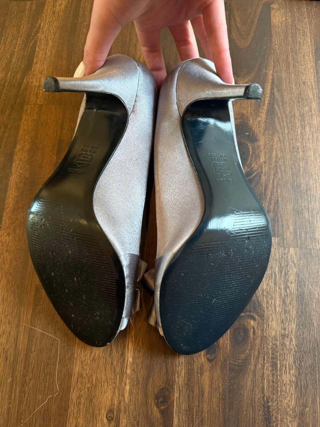 Dusty Purple Ruffle Satin Pump - 8.5