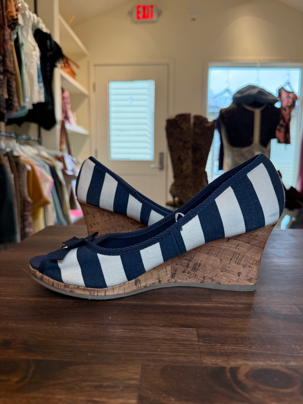 Sailor Stripe Summer Wedge - 8.5