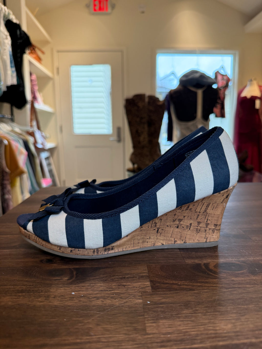 Sailor Stripe Summer Wedge - 8.5
