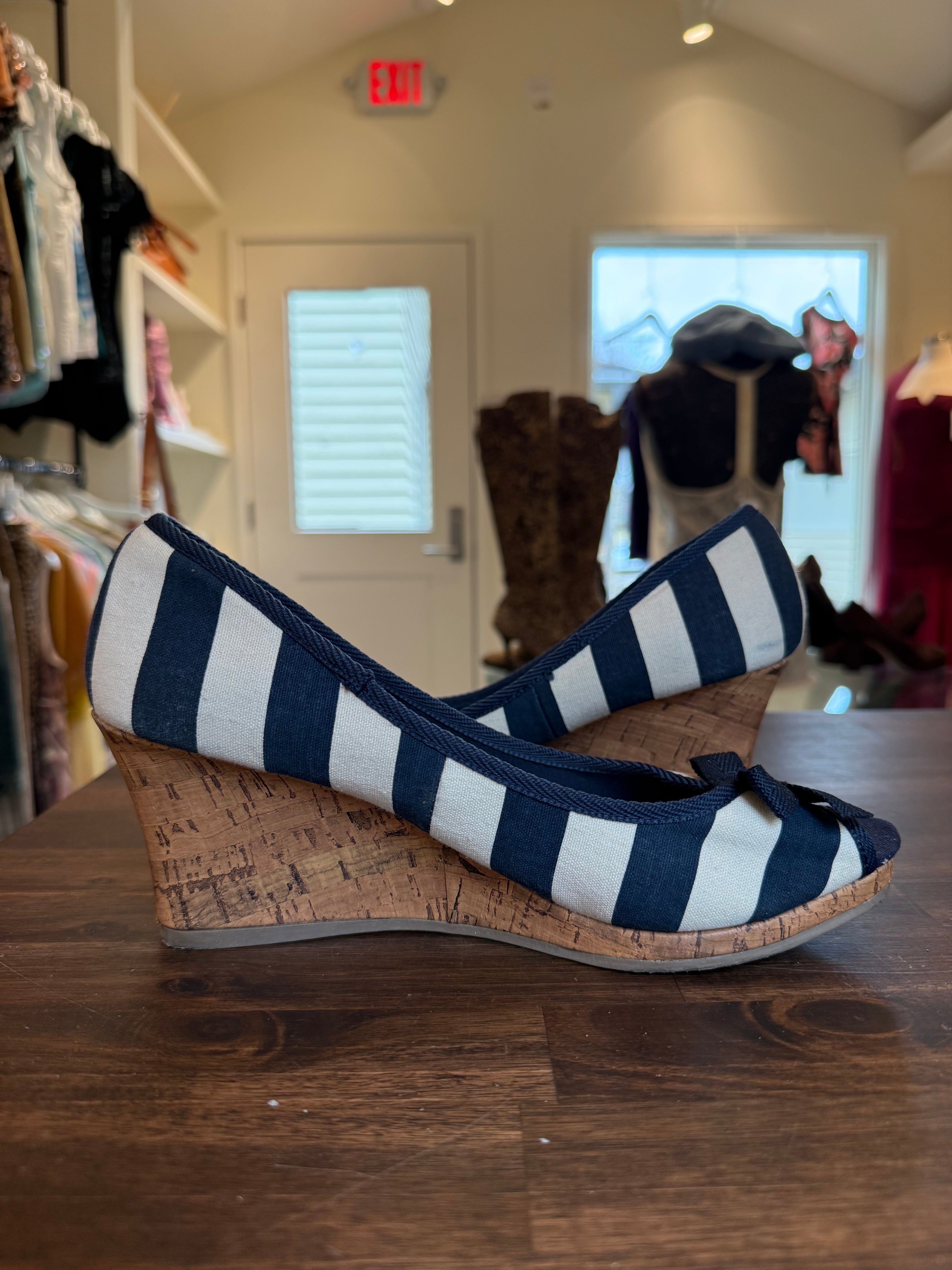 Sailor Stripe Summer Wedge - 8.5