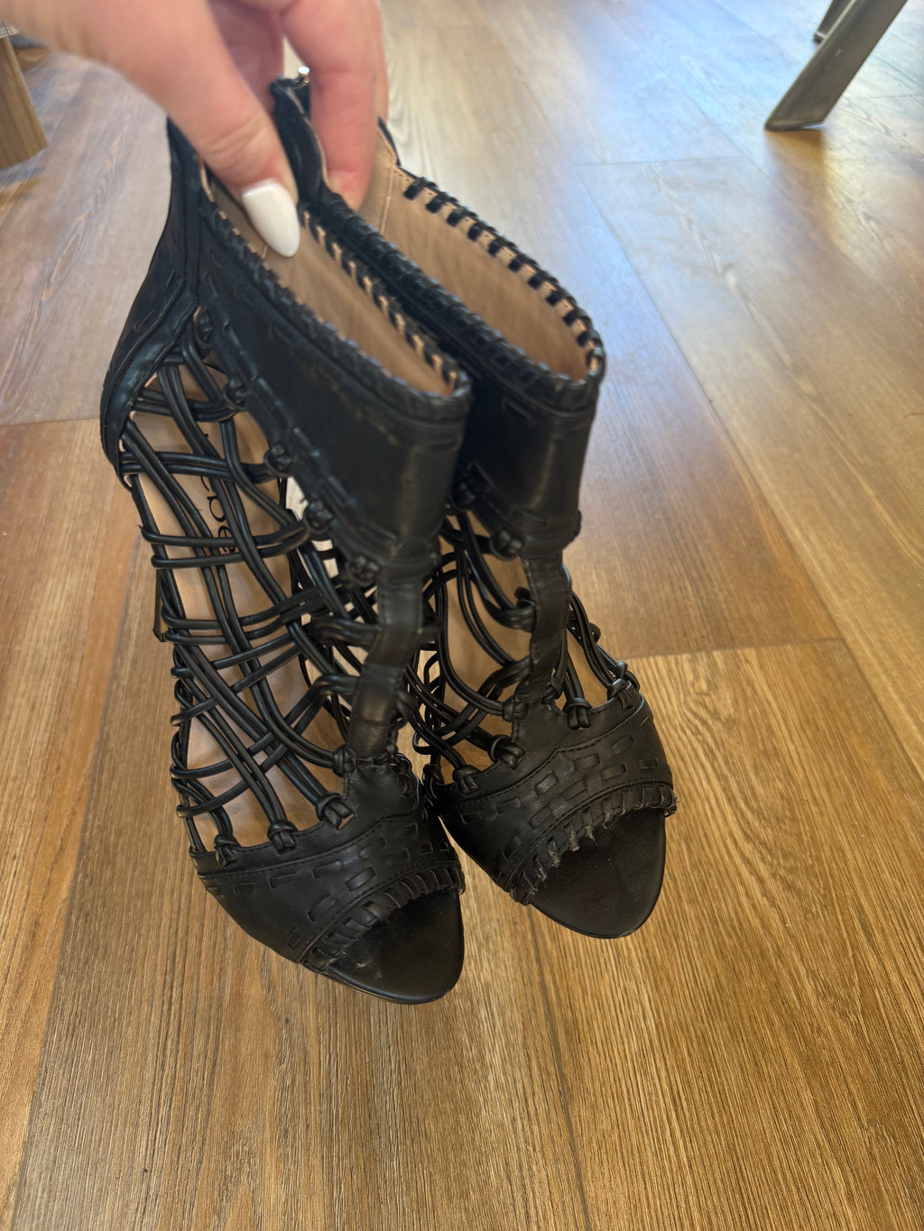 Bebe Strappy Heel - Size 7
