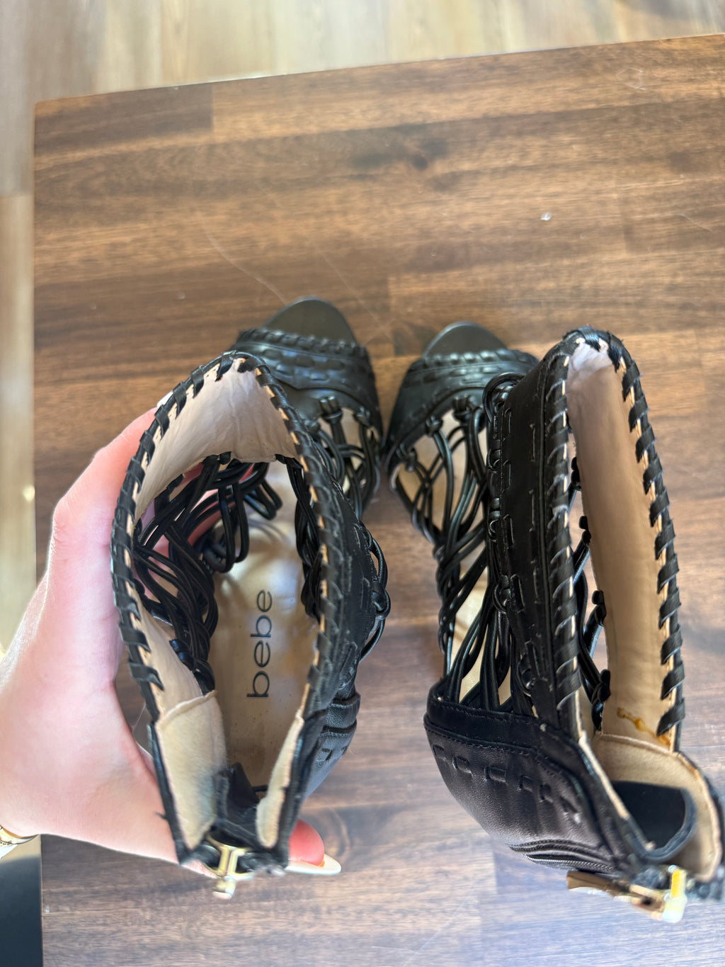 Bebe Strappy Heel - Size 7