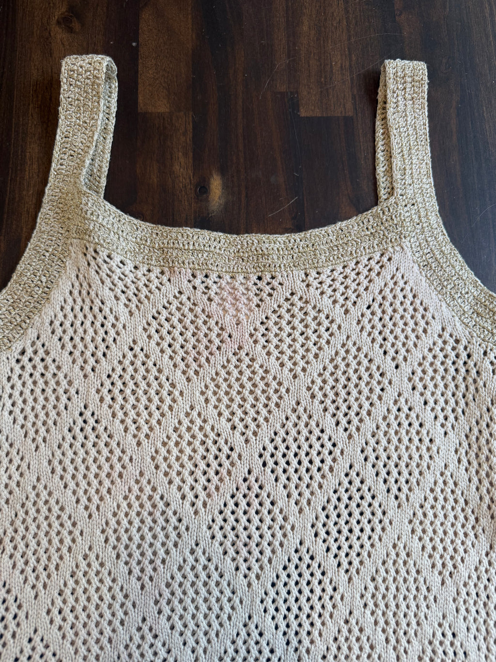 Shimmer Strap Crochet Dress - Medium