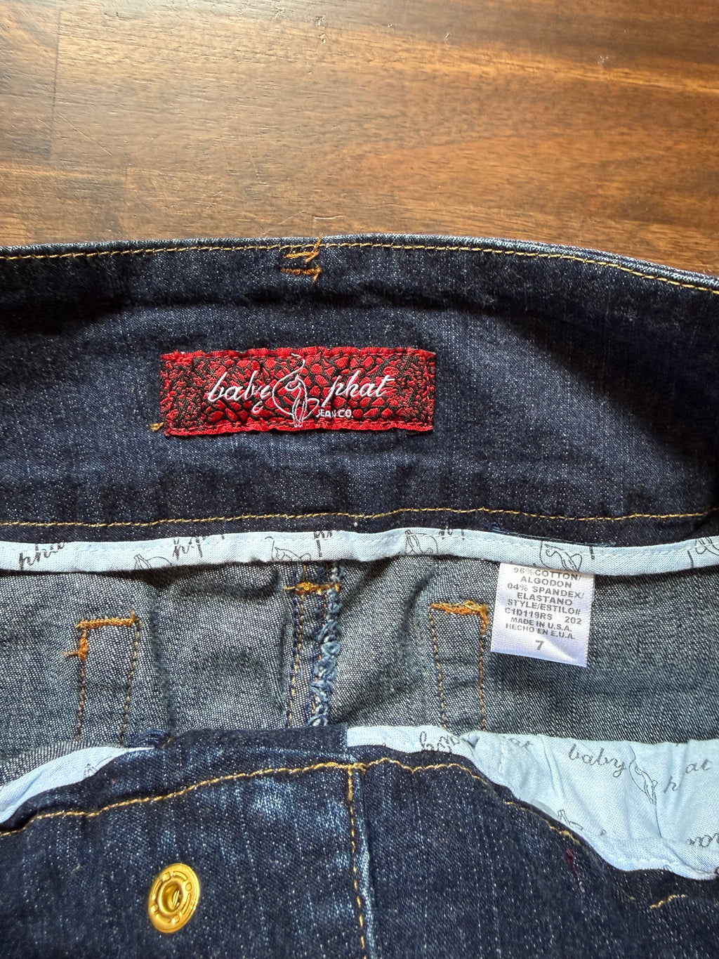 Baby Phat Pencil Jean Skirt - Size 8