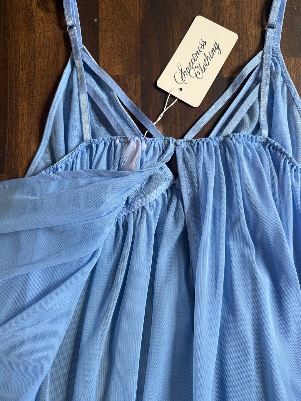 VS Baby Blue Babydoll Top - Large