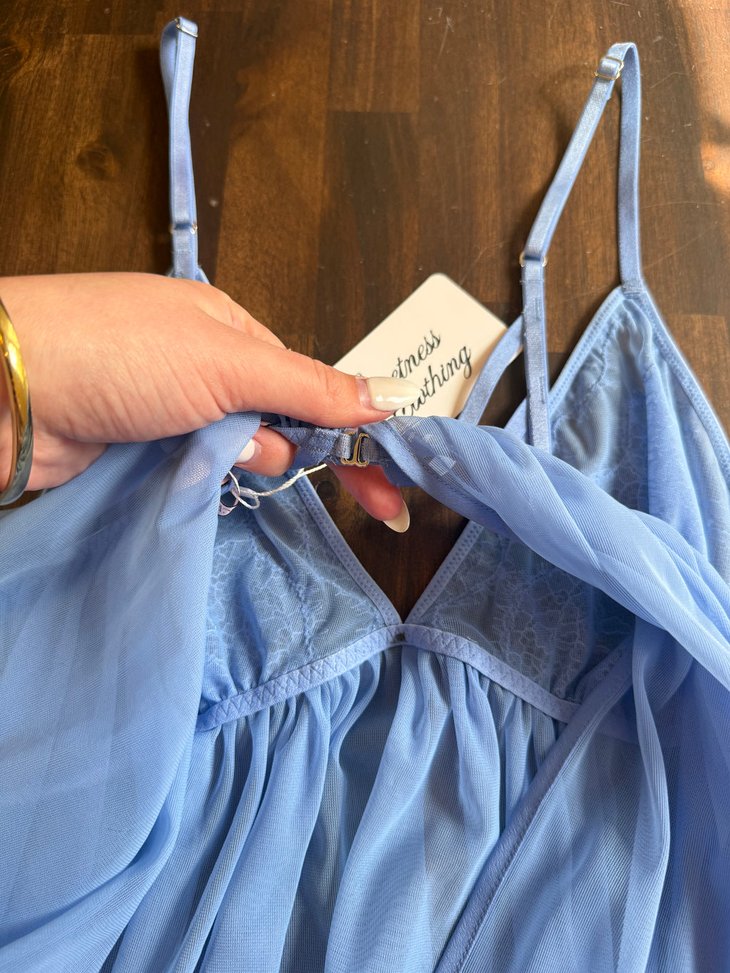VS Baby Blue Babydoll Top - Large