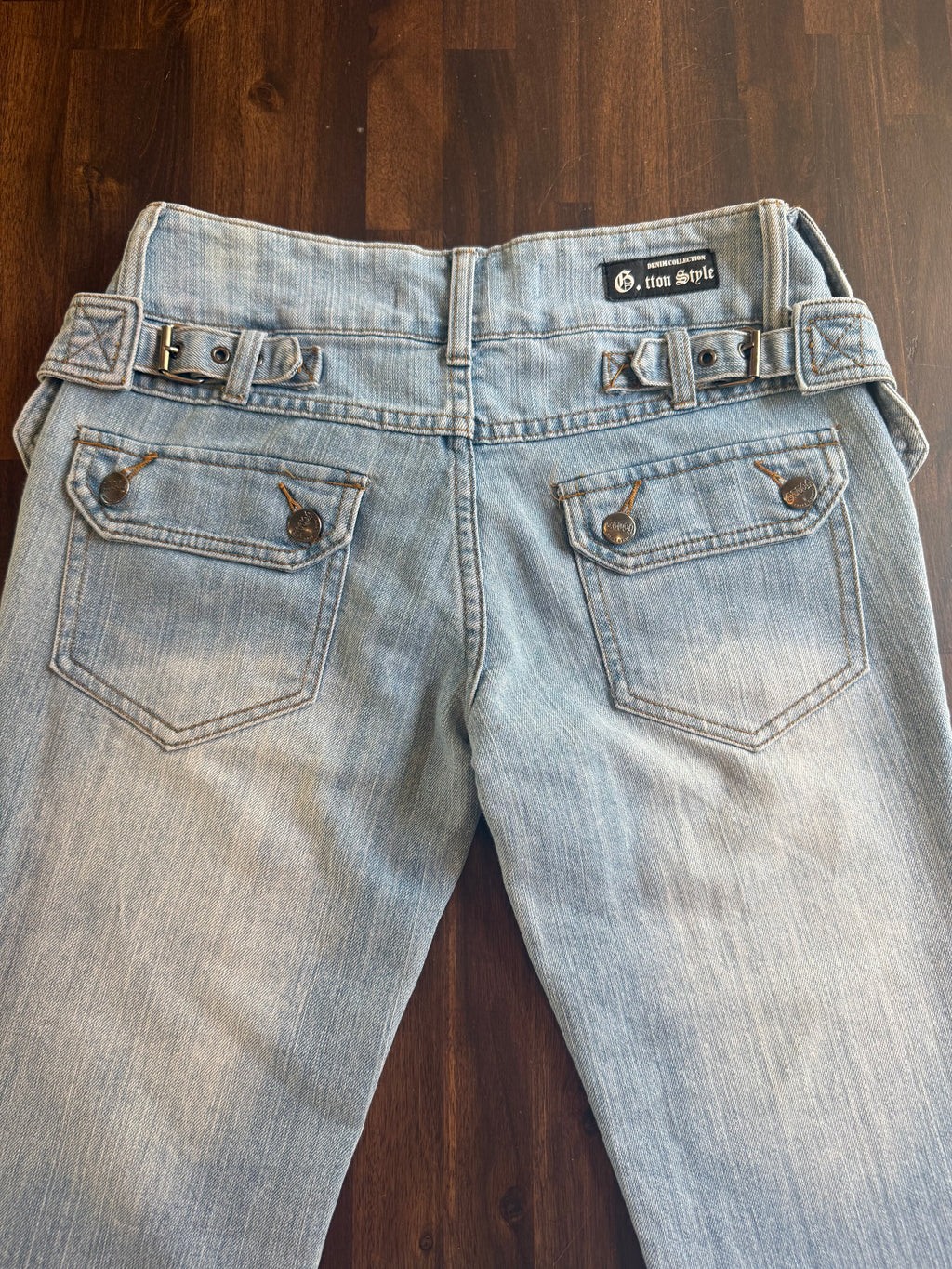 Button Detail Jeans - Size 6