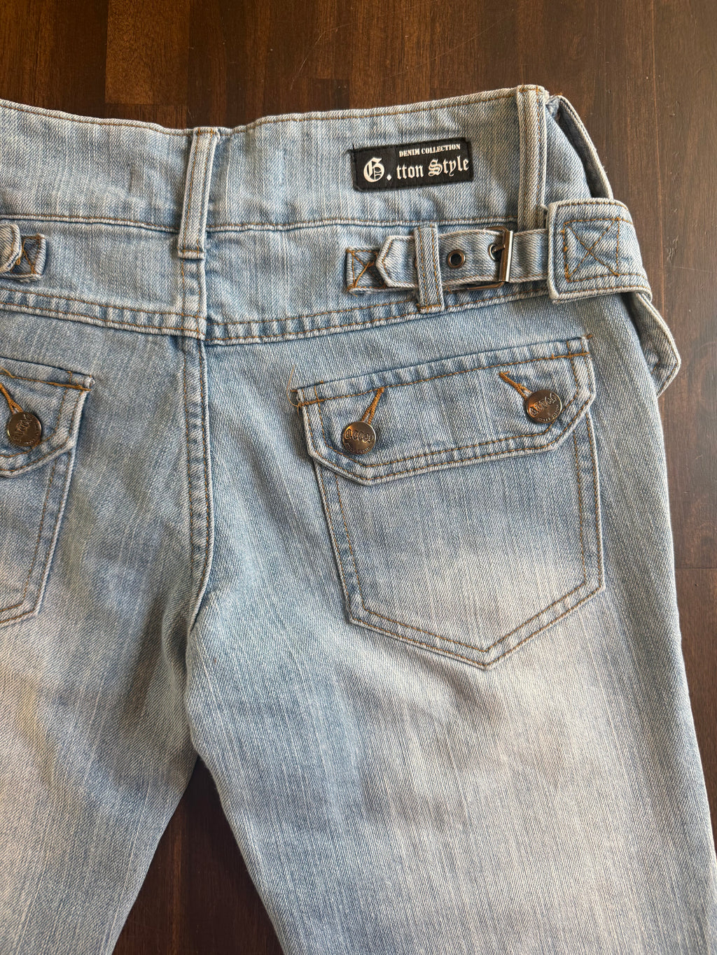 Button Detail Jeans - Size 6