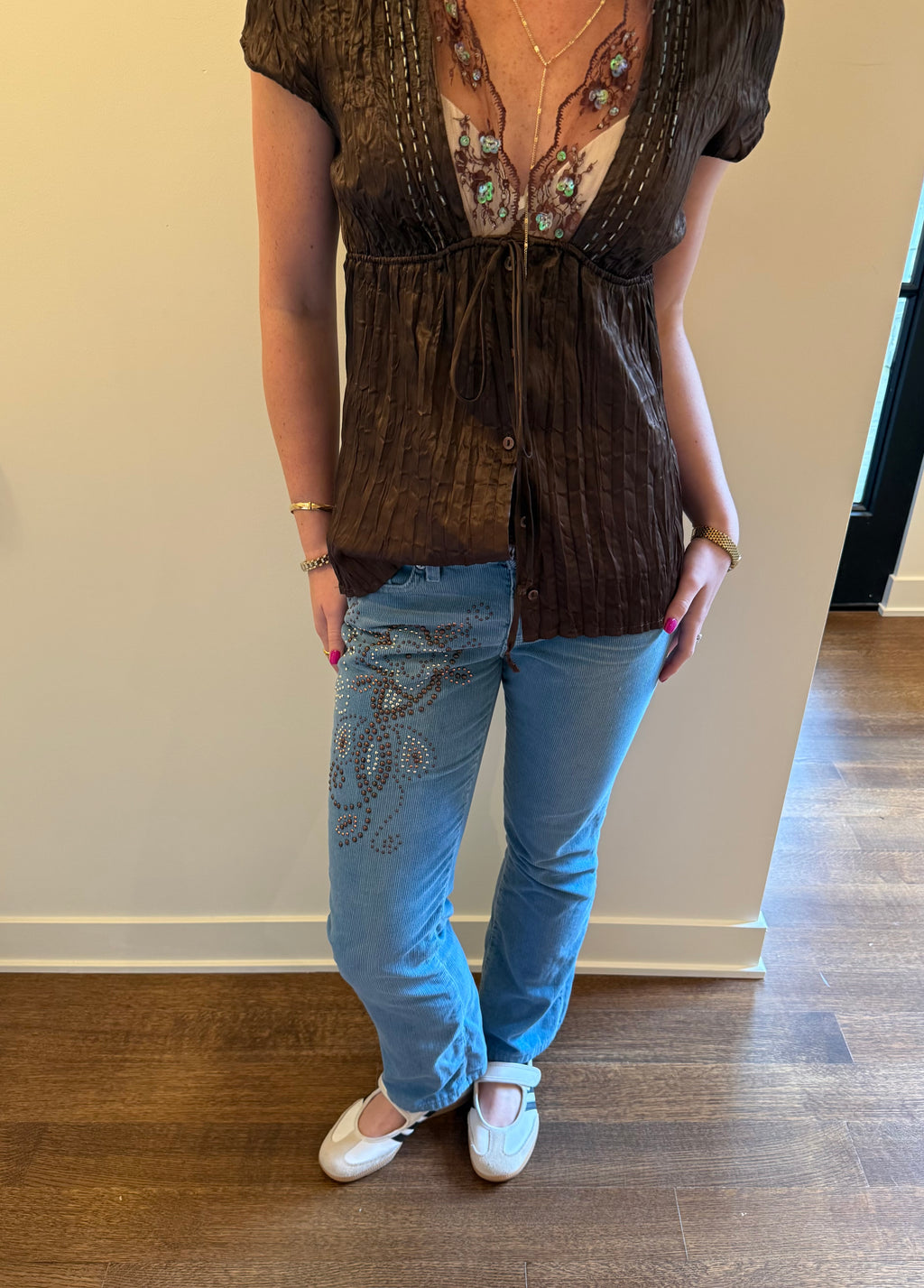 Studded Bongo Jeans - Size 4