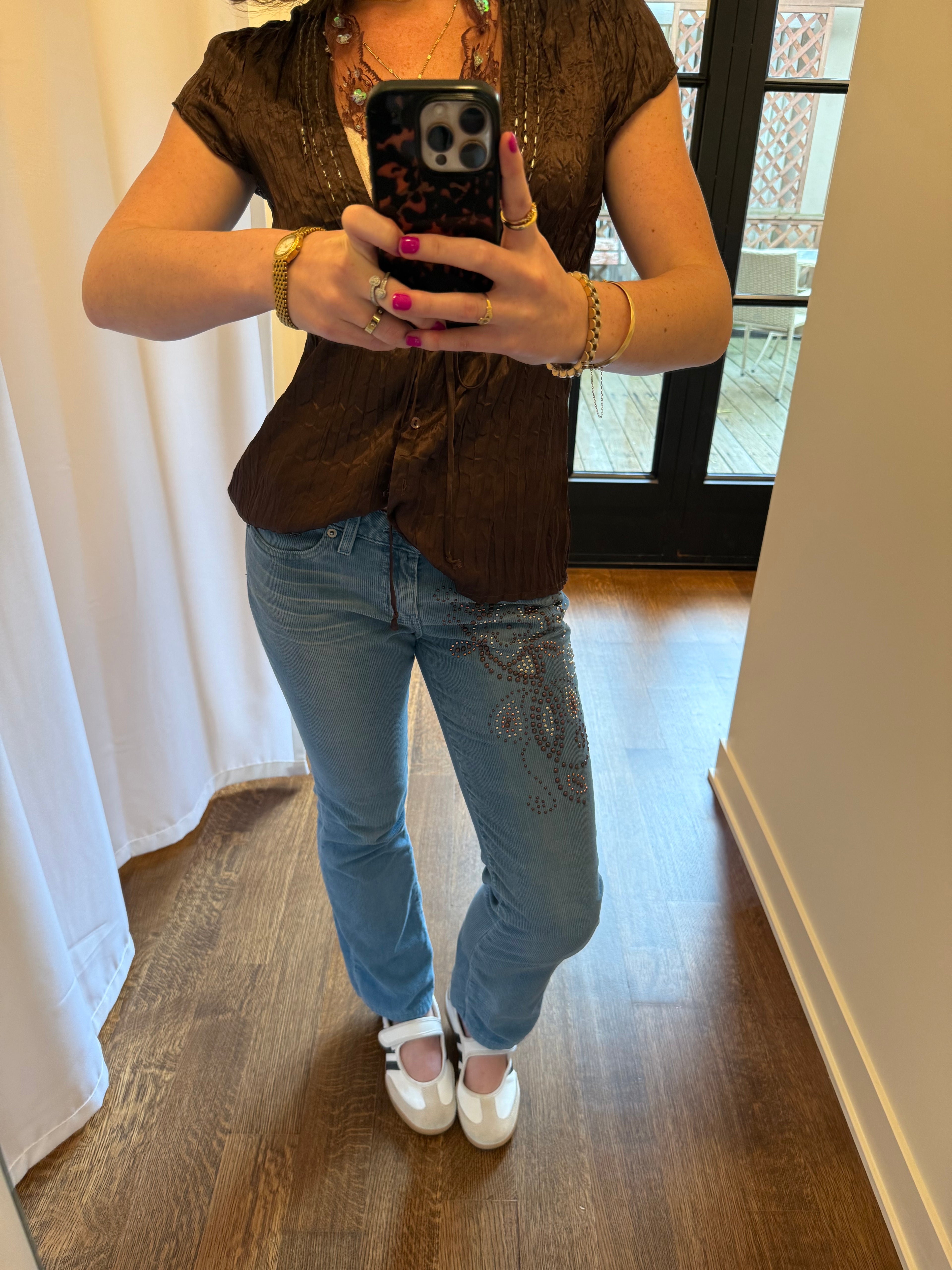 Studded Bongo Jeans - Size 4