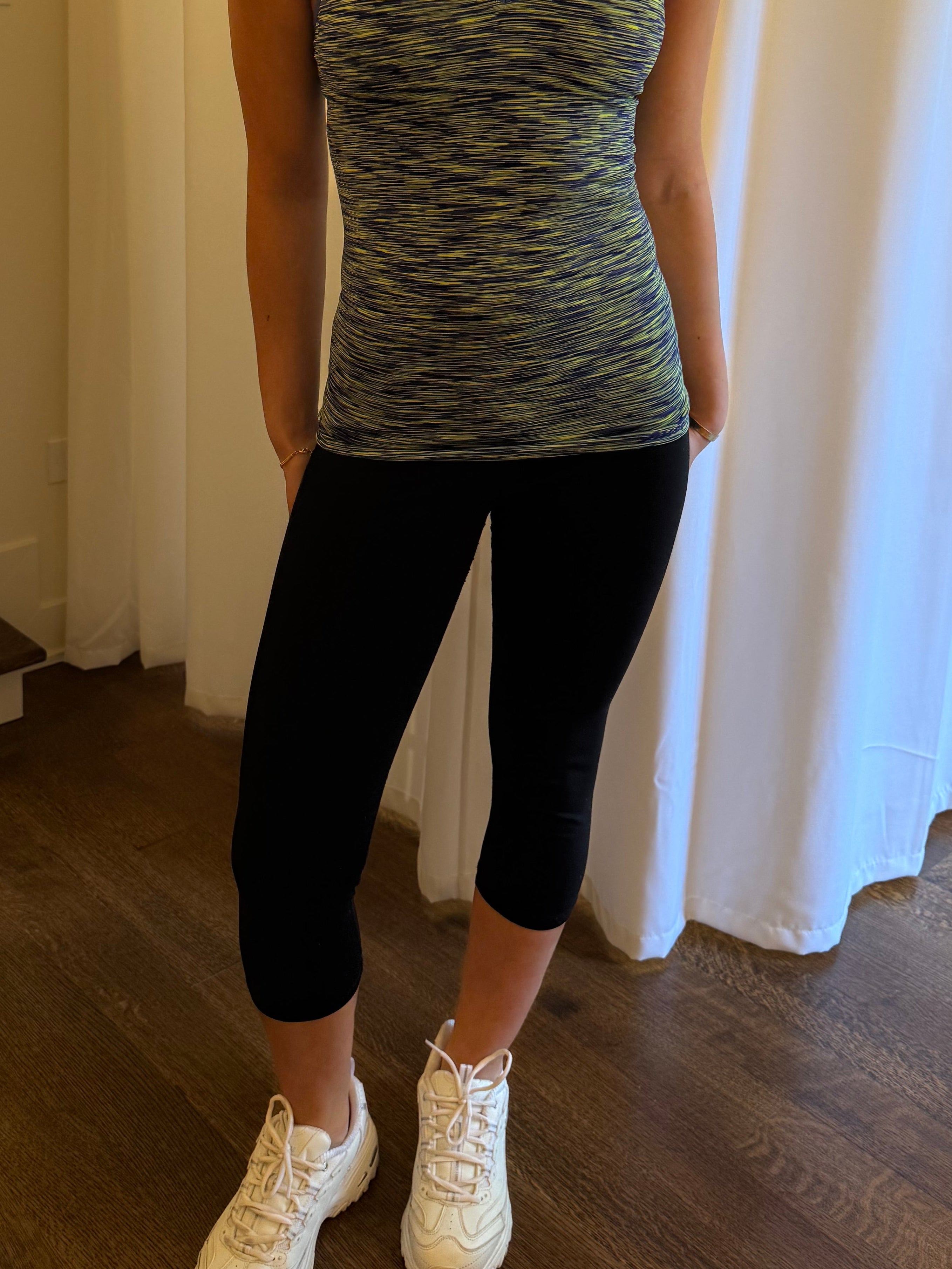 Lululemon Color Block Waist Capris- Size 6