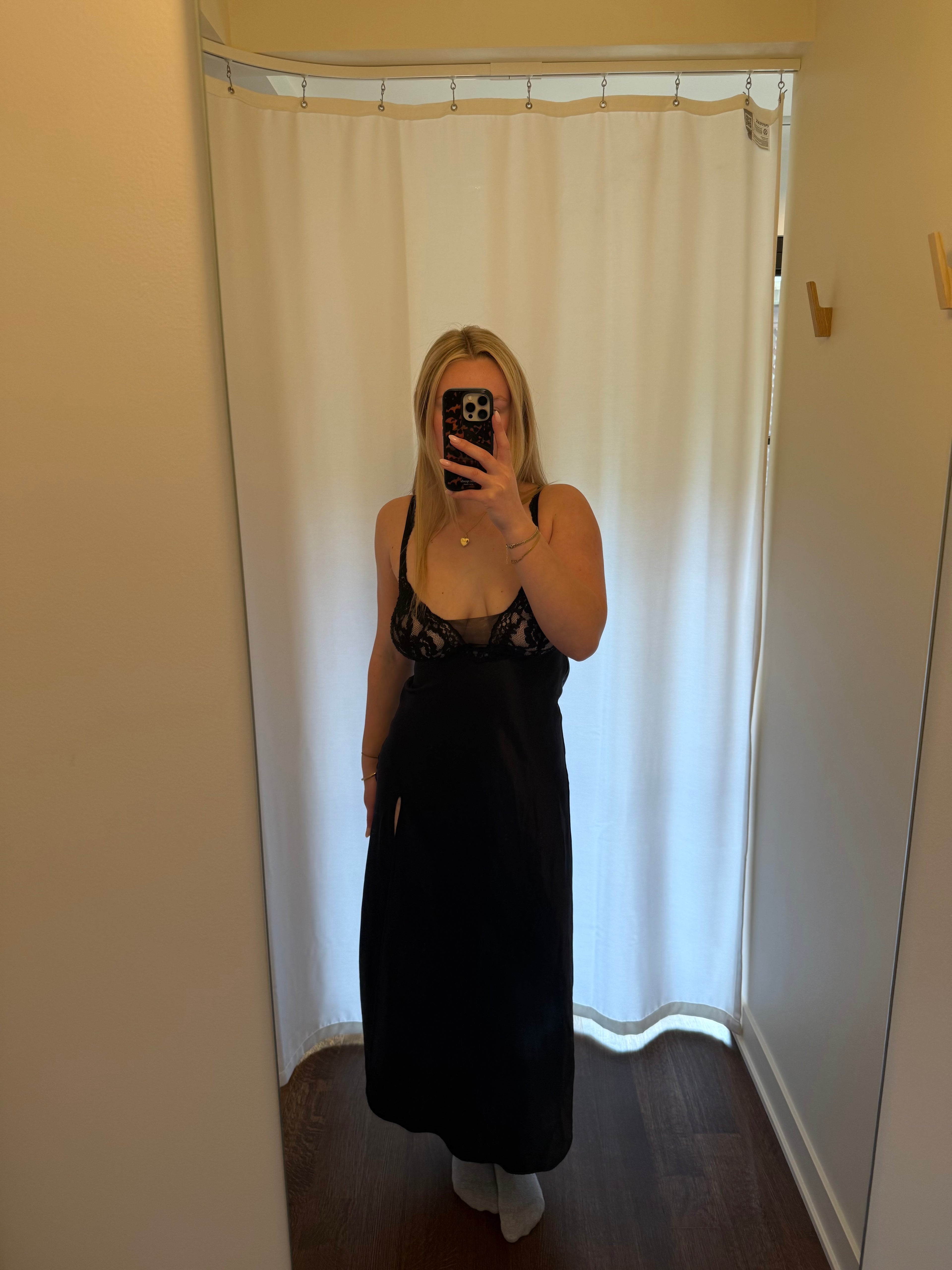 Gold Label VS Maxi Black Lace Dress - S/M