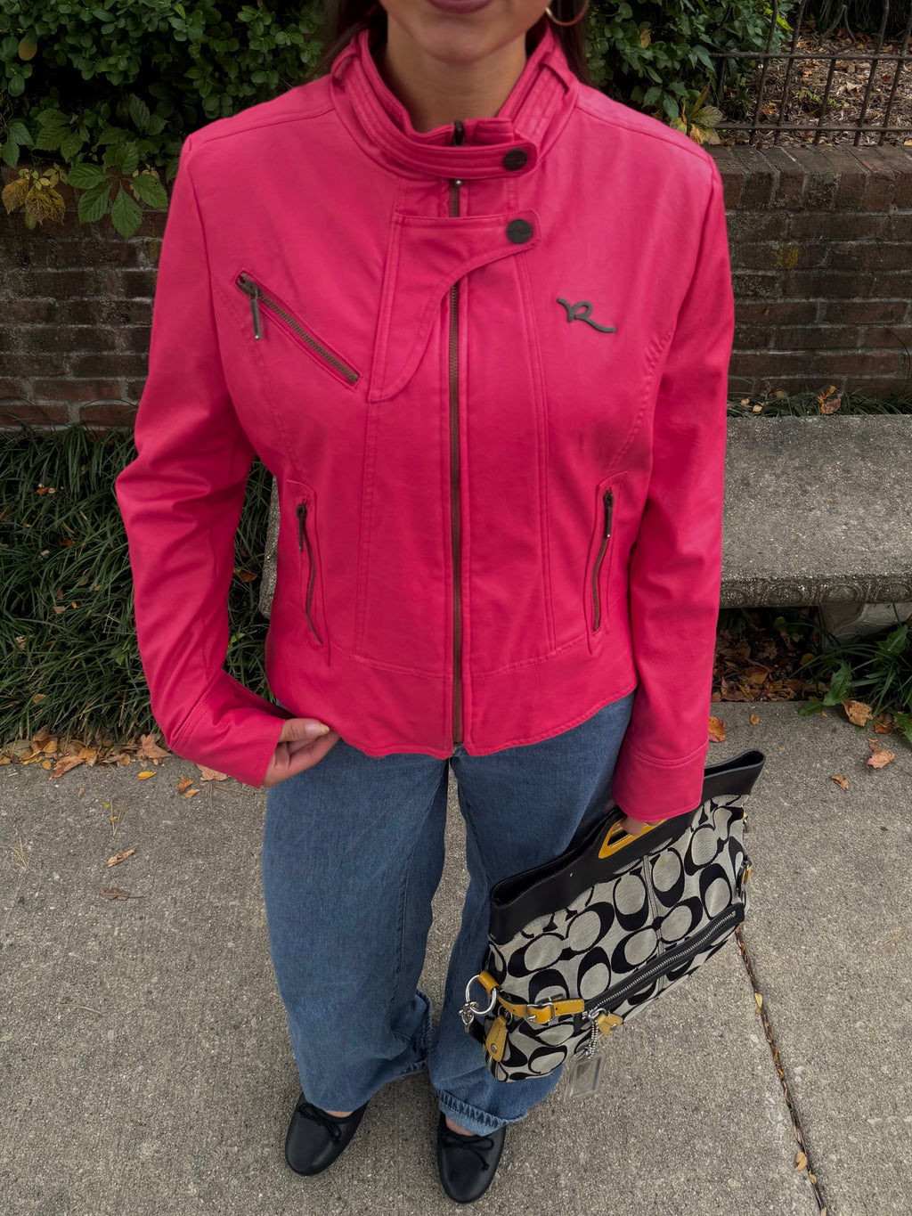 Rocawear Pink "Leather" Jacket - XL