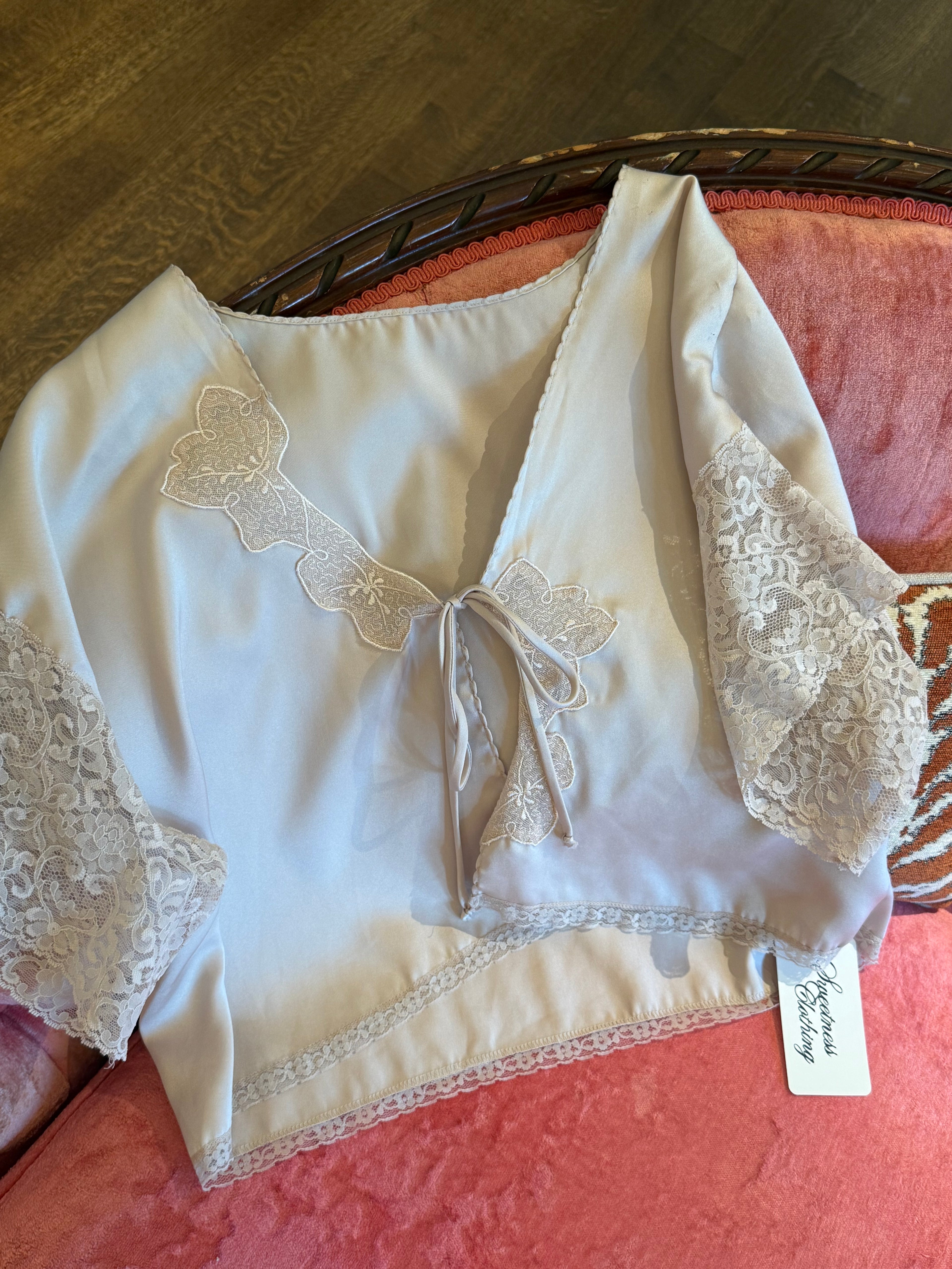 Victoria's Secret 1980s Champagne Blouse - Small
