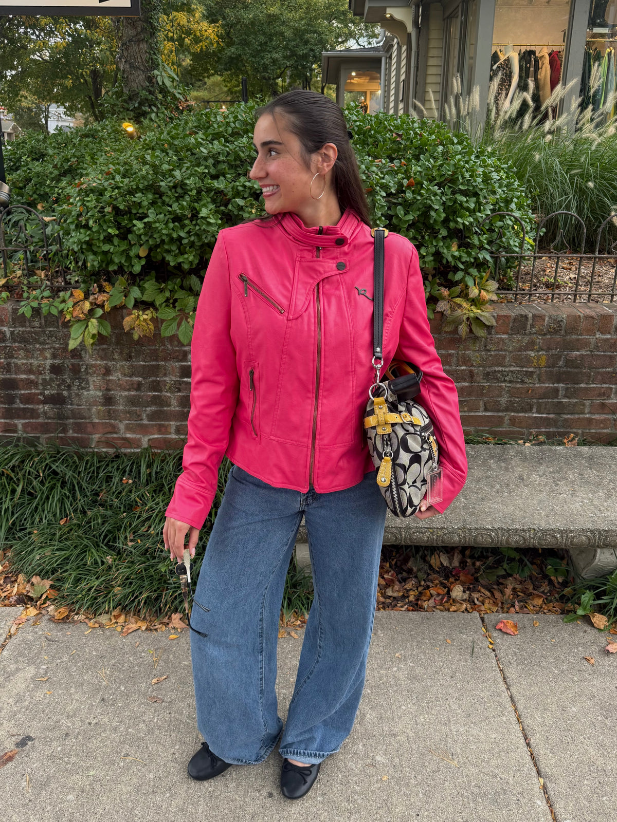 Rocawear Pink "Leather" Jacket - XL