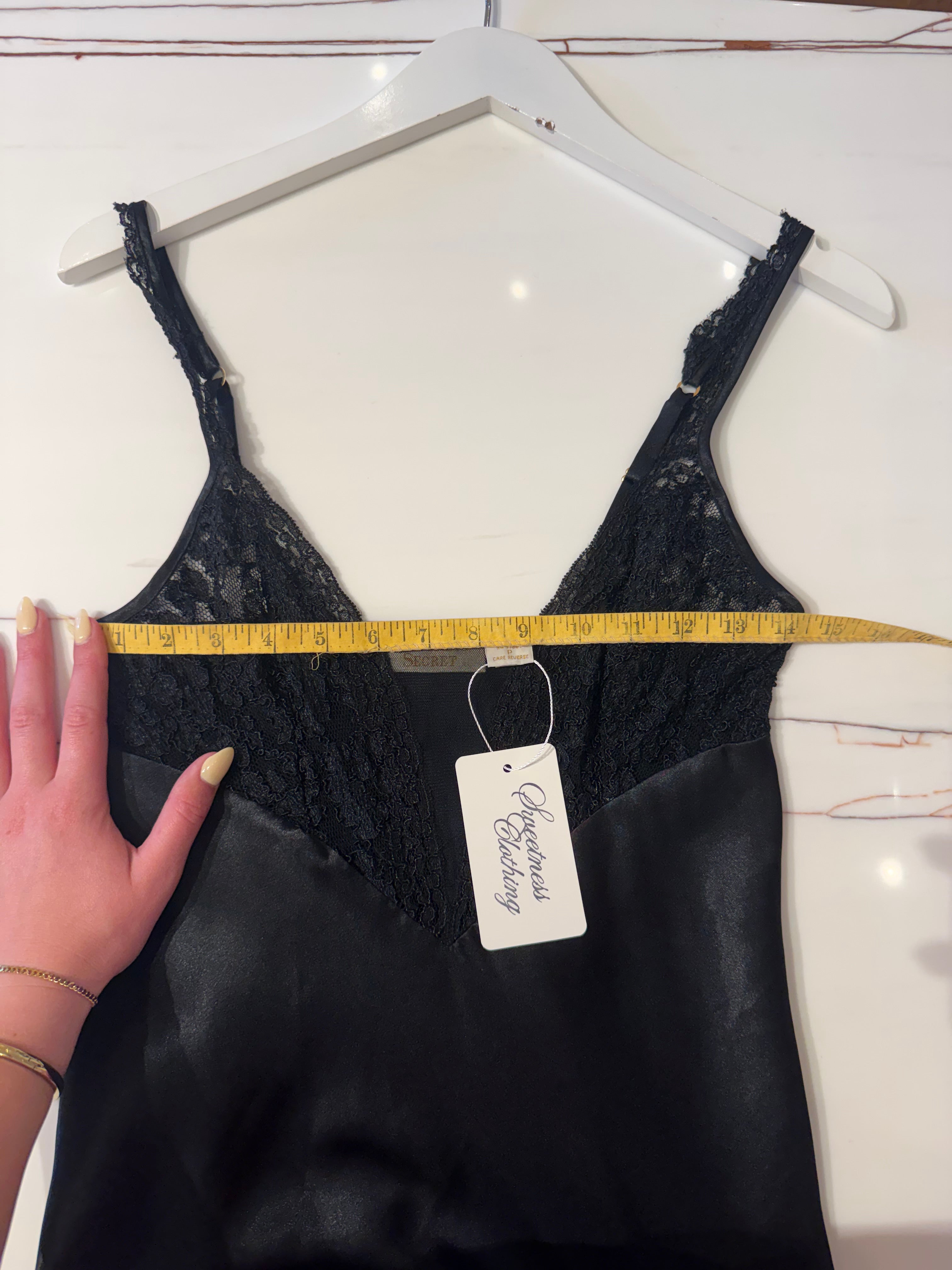 Gold Label VS Maxi Black Lace Dress - S/M