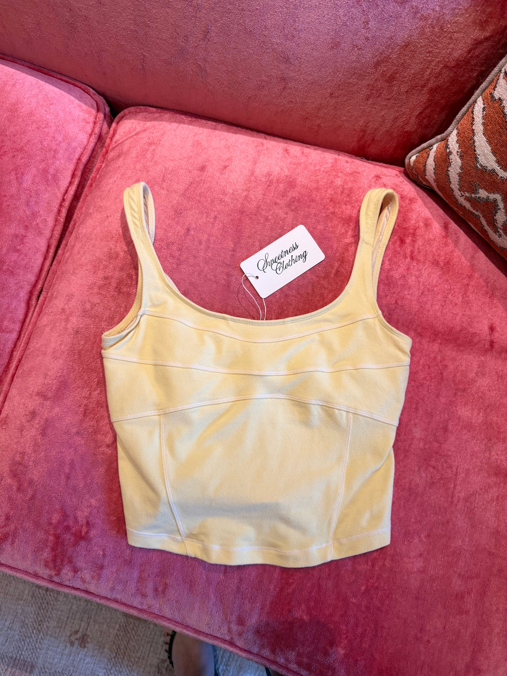 Vintage Nike Yellow Tank - Small
