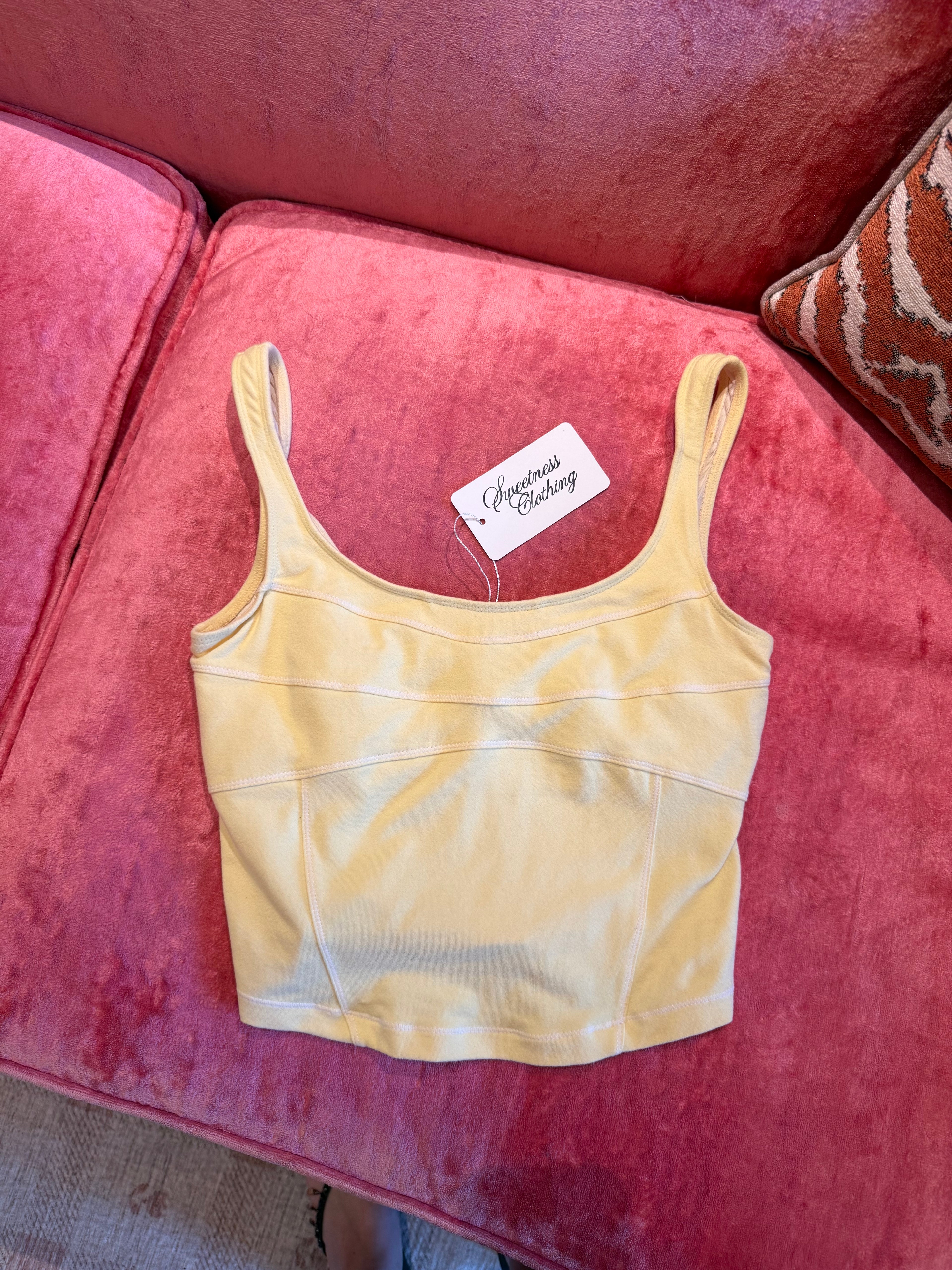 Vintage Nike Yellow Tank - Small