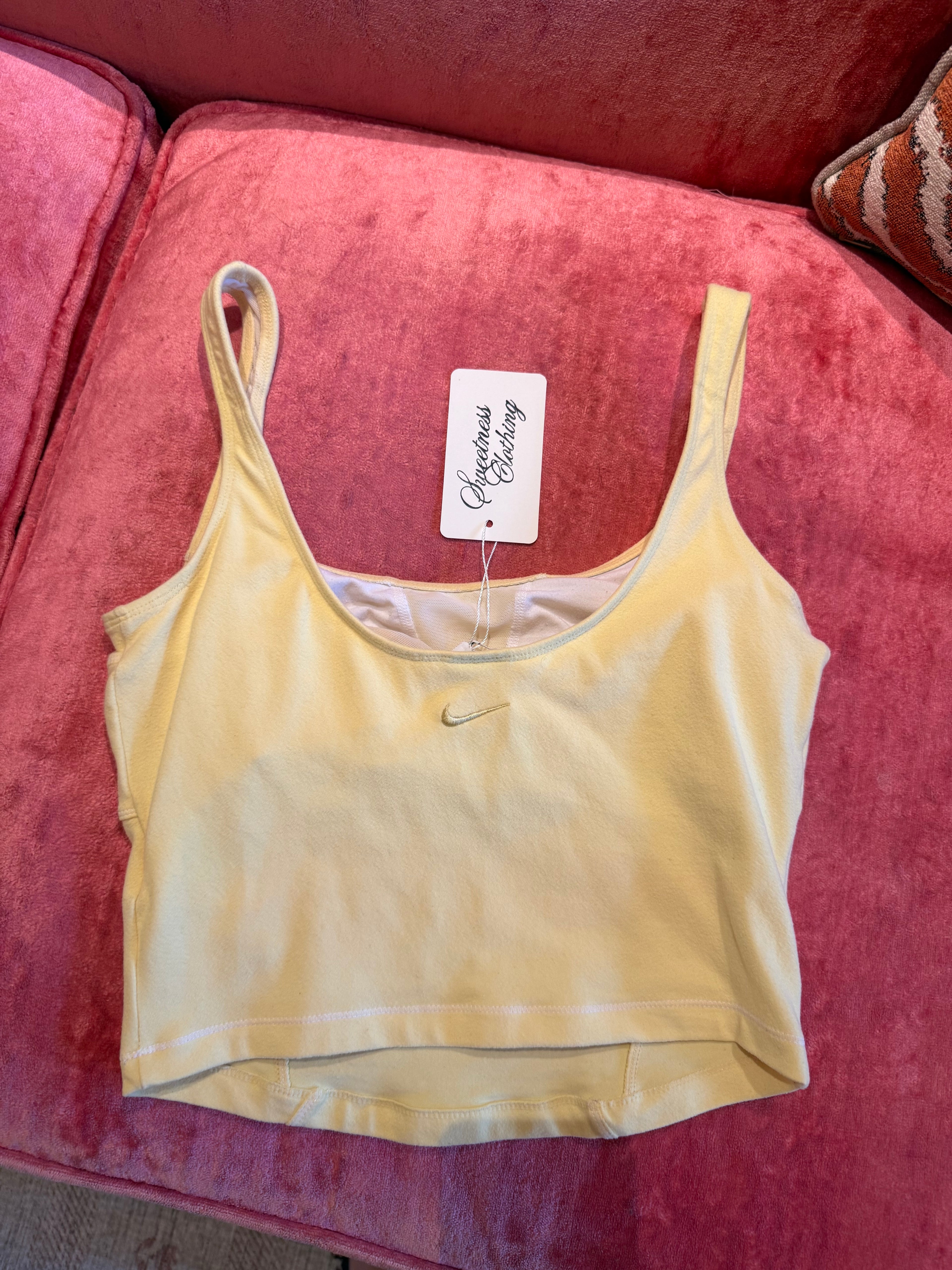 Vintage Nike Yellow Tank - Small
