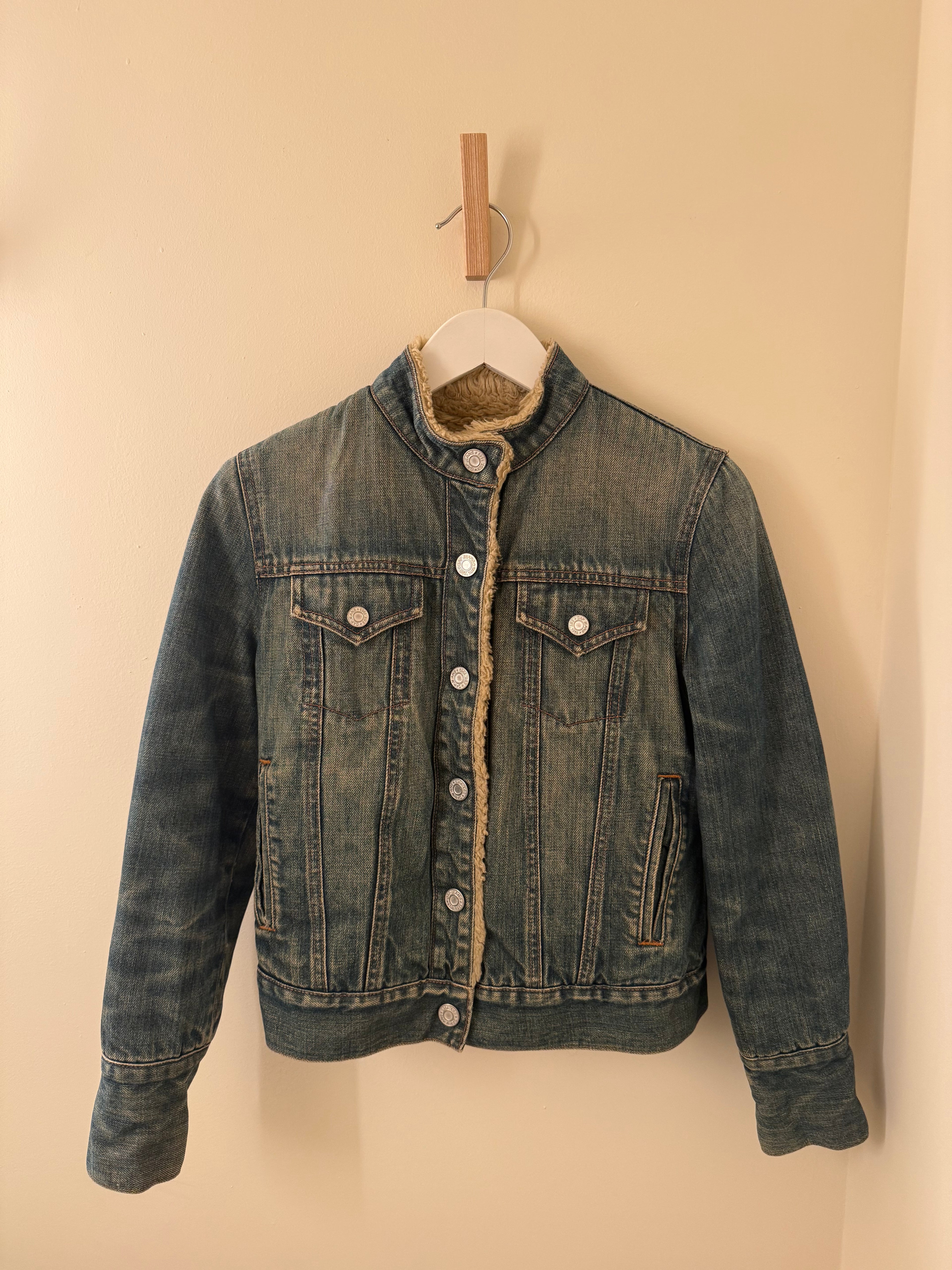 Gap Fur Lined Jean Jacket - XS