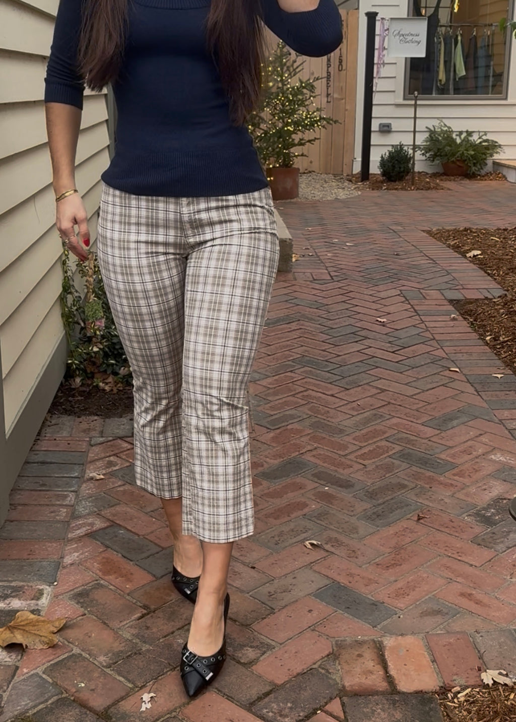 Plaid Capris - Medium