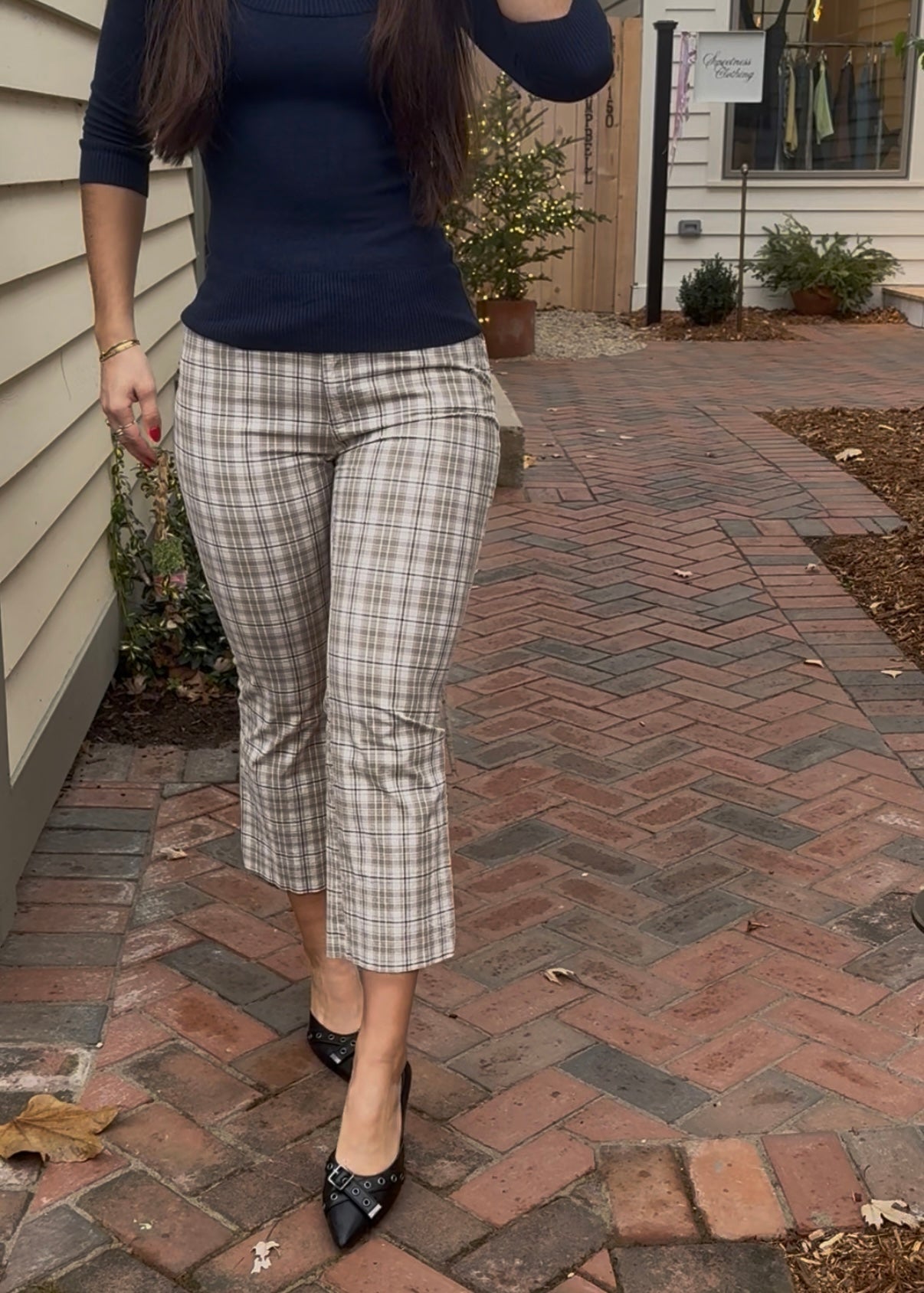 Plaid Capris - Medium