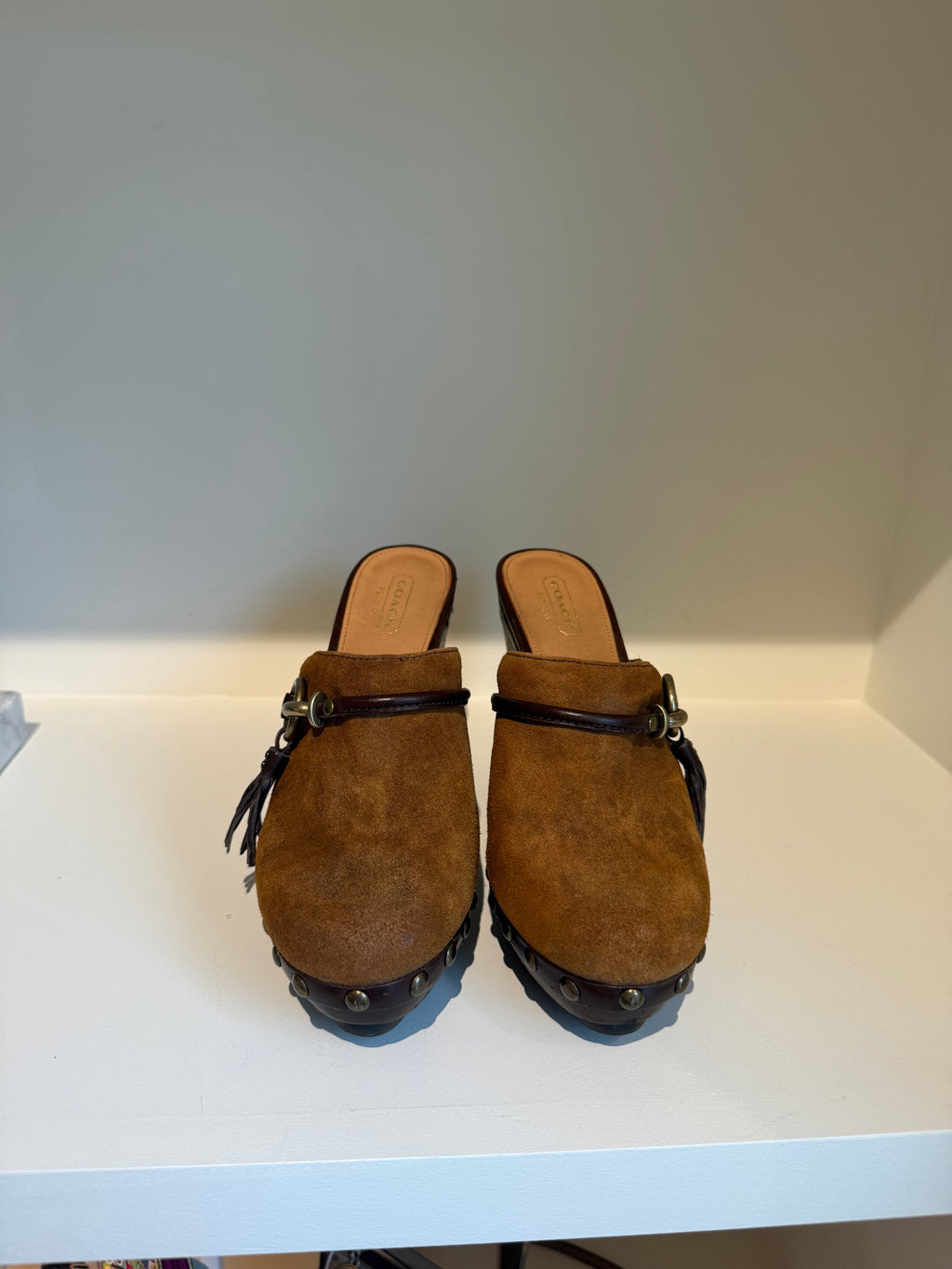 Coach Suede Mules - Size 8