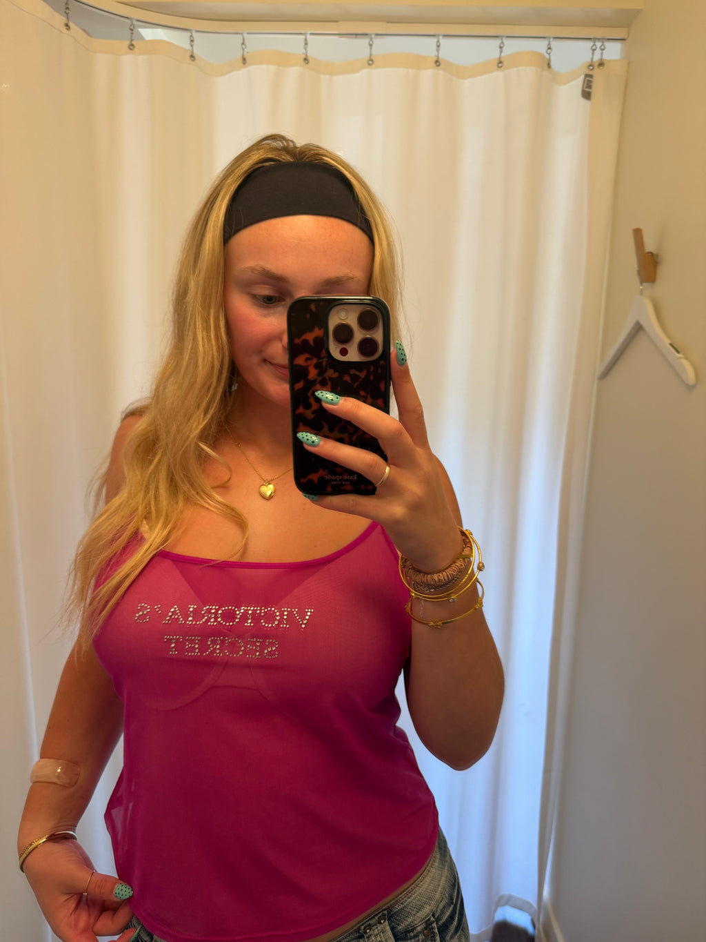 2001 VS Mesh Rhinestone Tank - Large