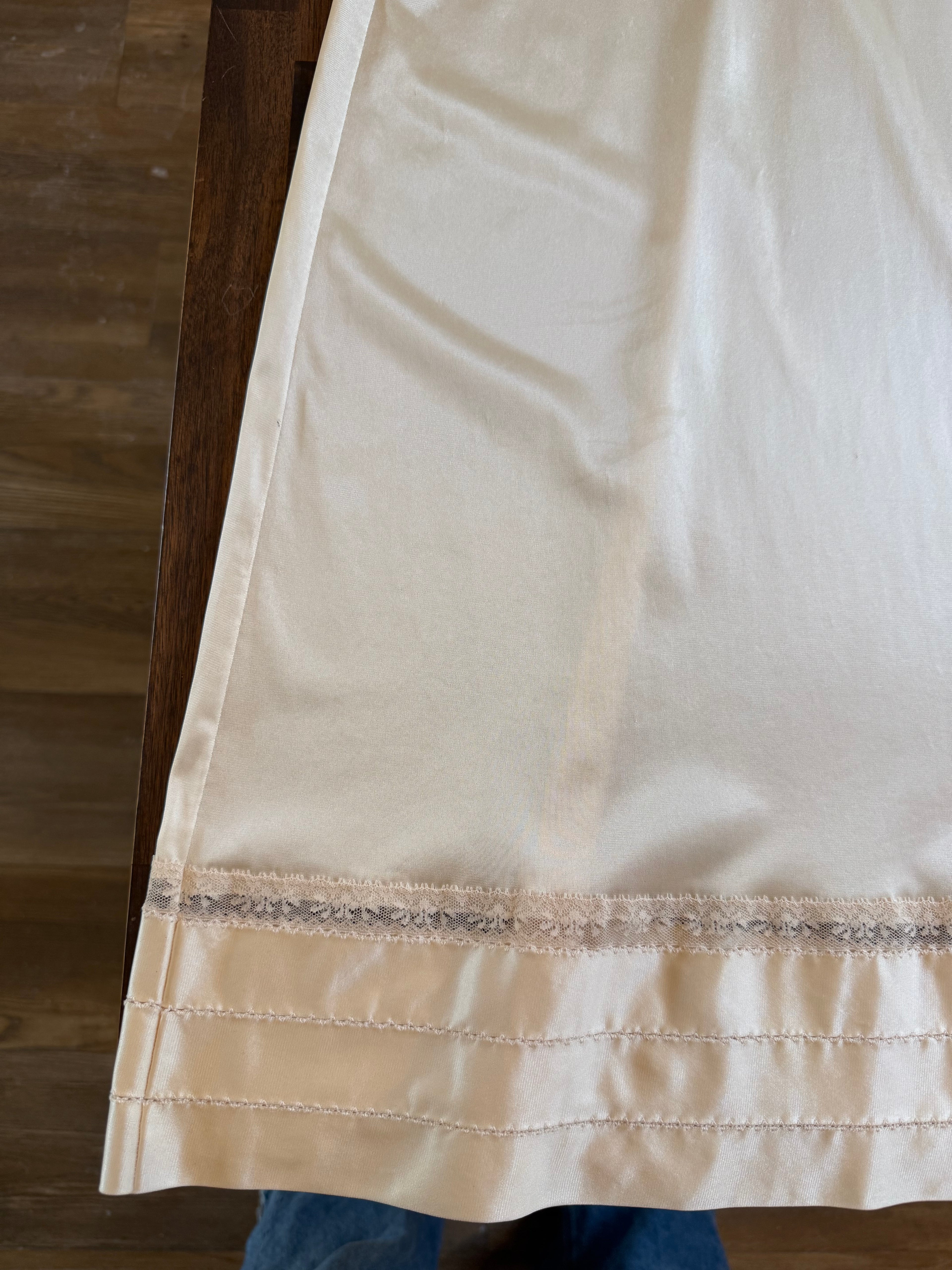 Ivory Midi Slip Dress - Large