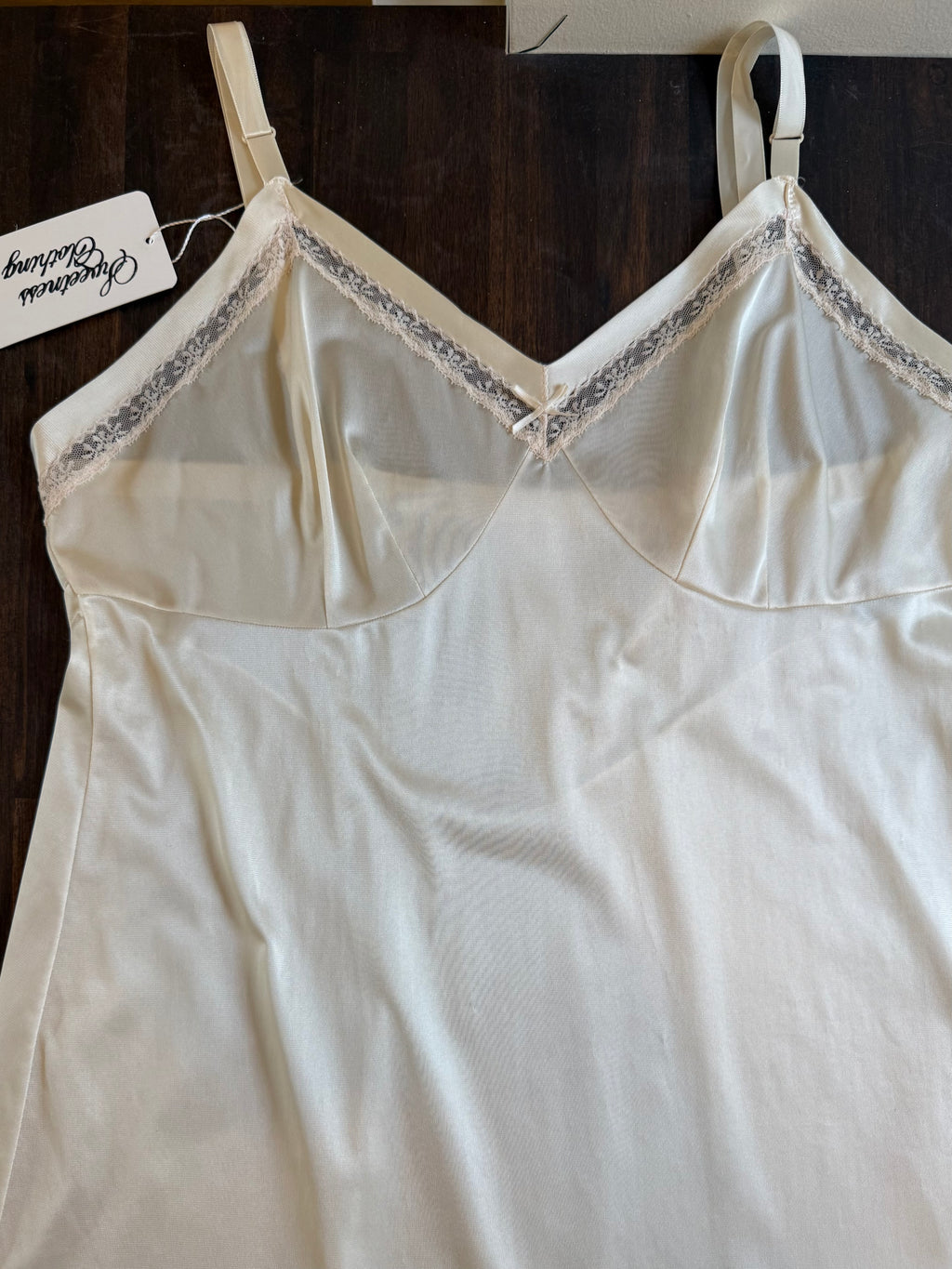 Ivory Midi Slip Dress - Large