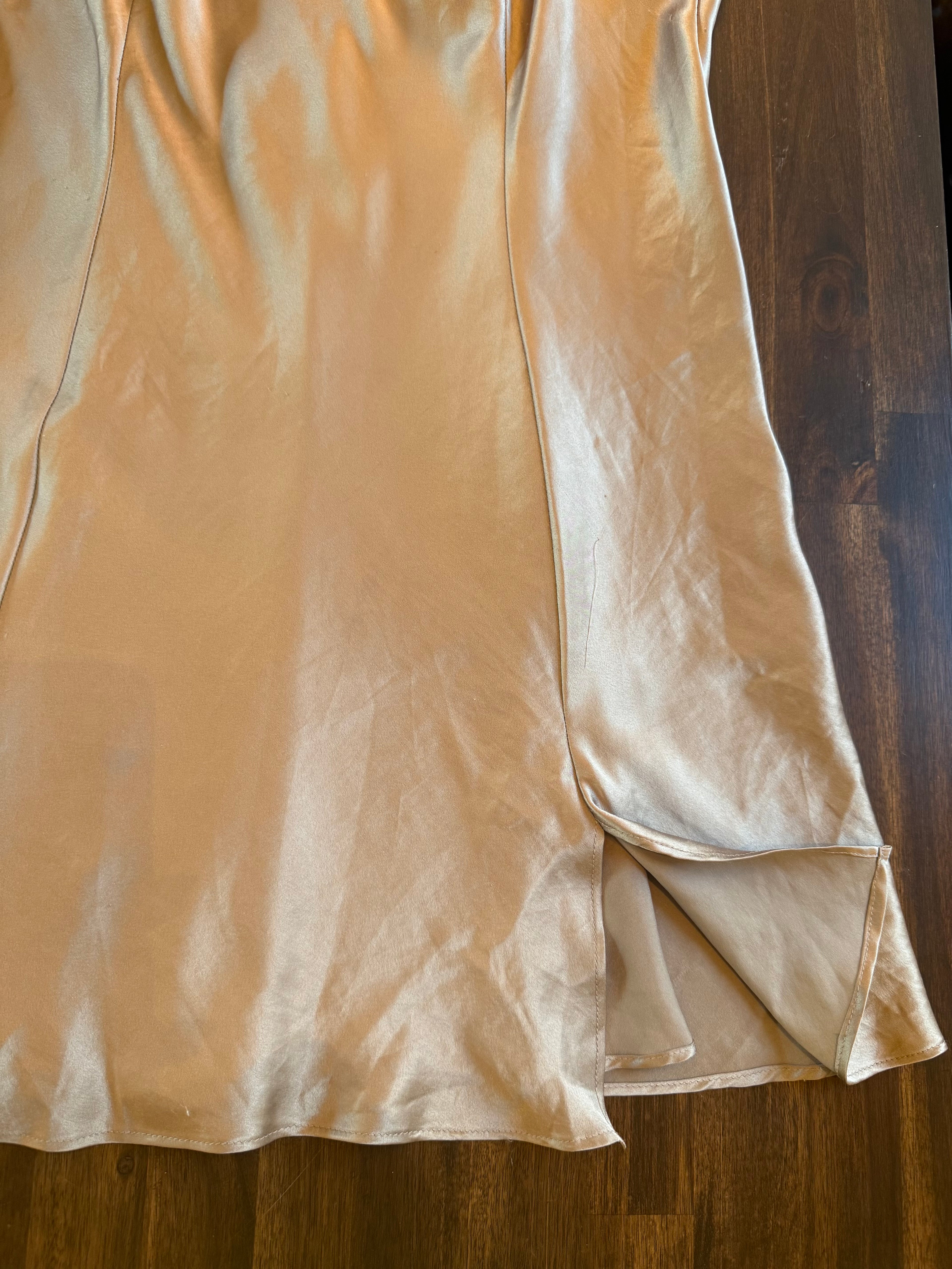 2000 VS Taupe Slip Dress - Medium