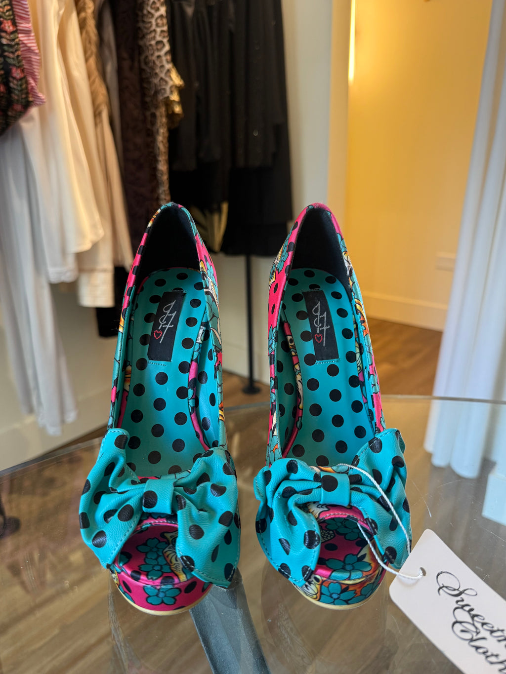 Iron Fist Sugar Skull Heels - Size 5