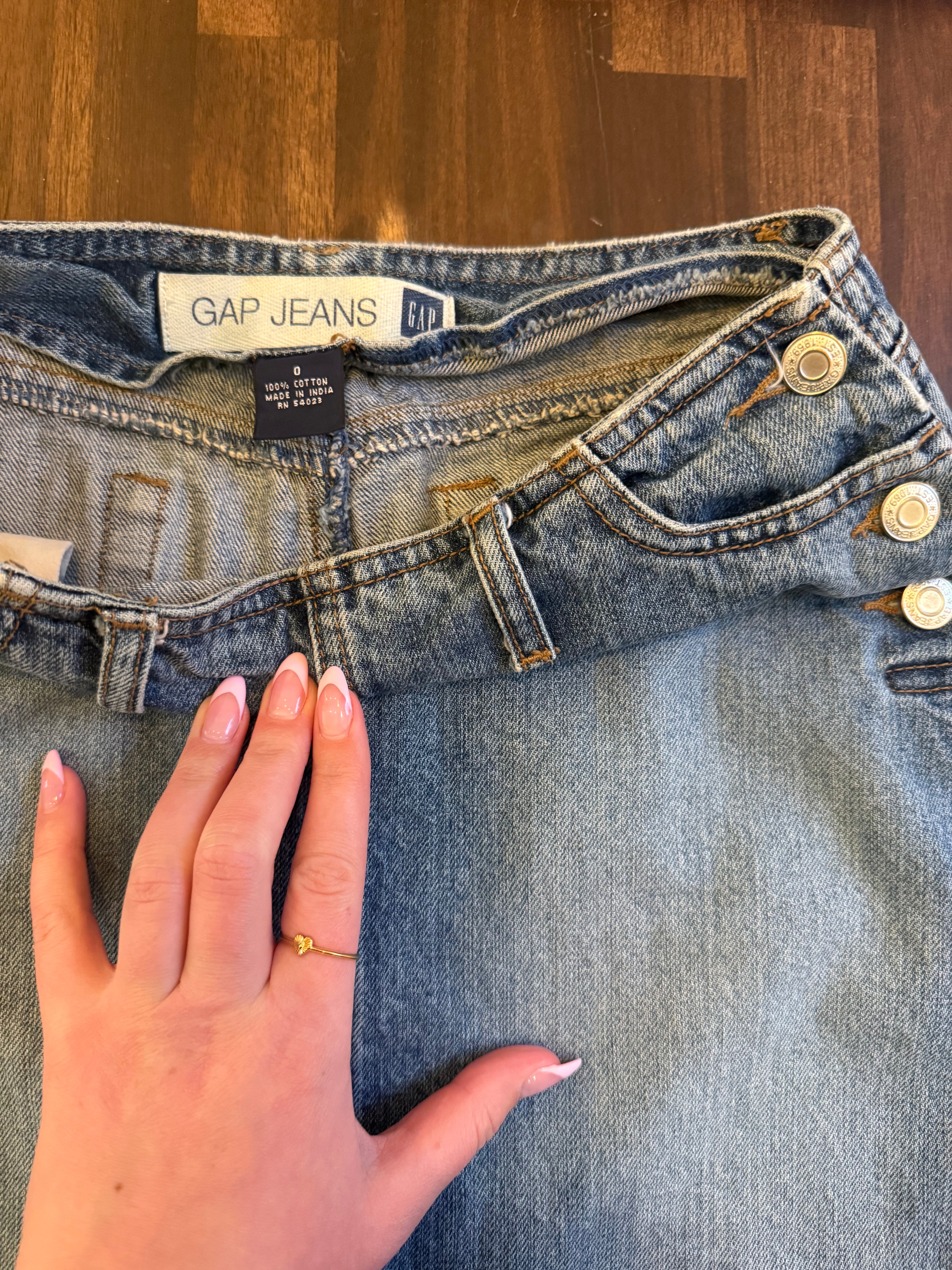 Gap Triple Button Denim Skirt - Size 0