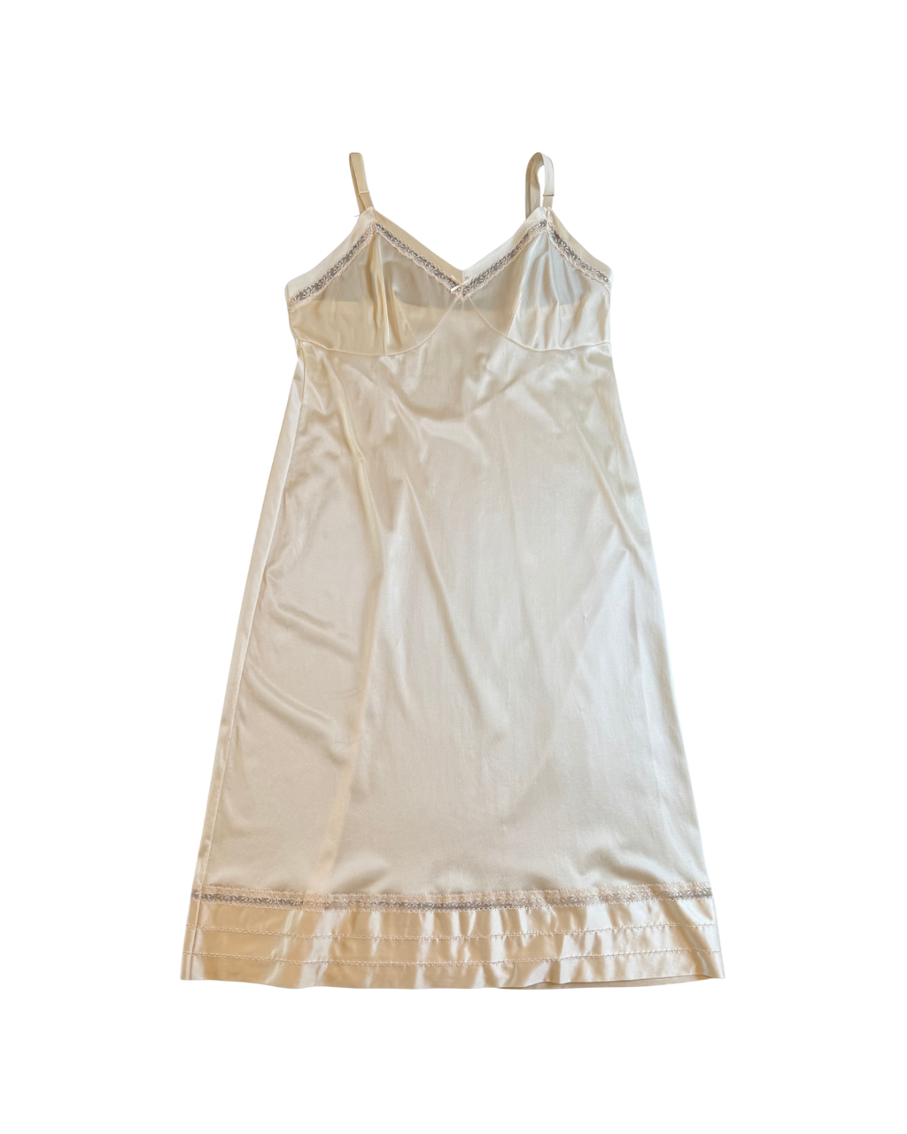 Ivory Midi Slip Dress - Large