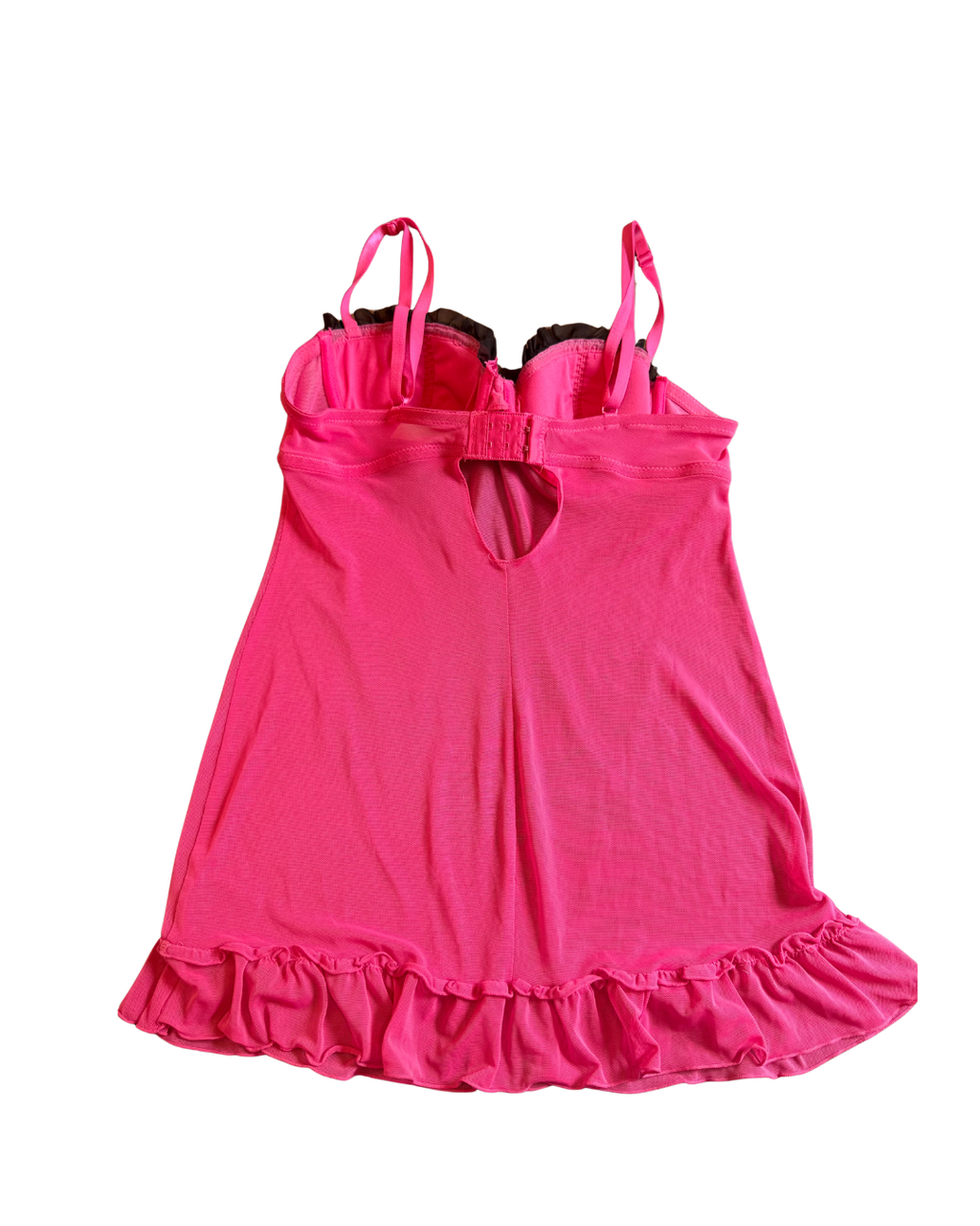 Pink & Black Bustier Top - Small