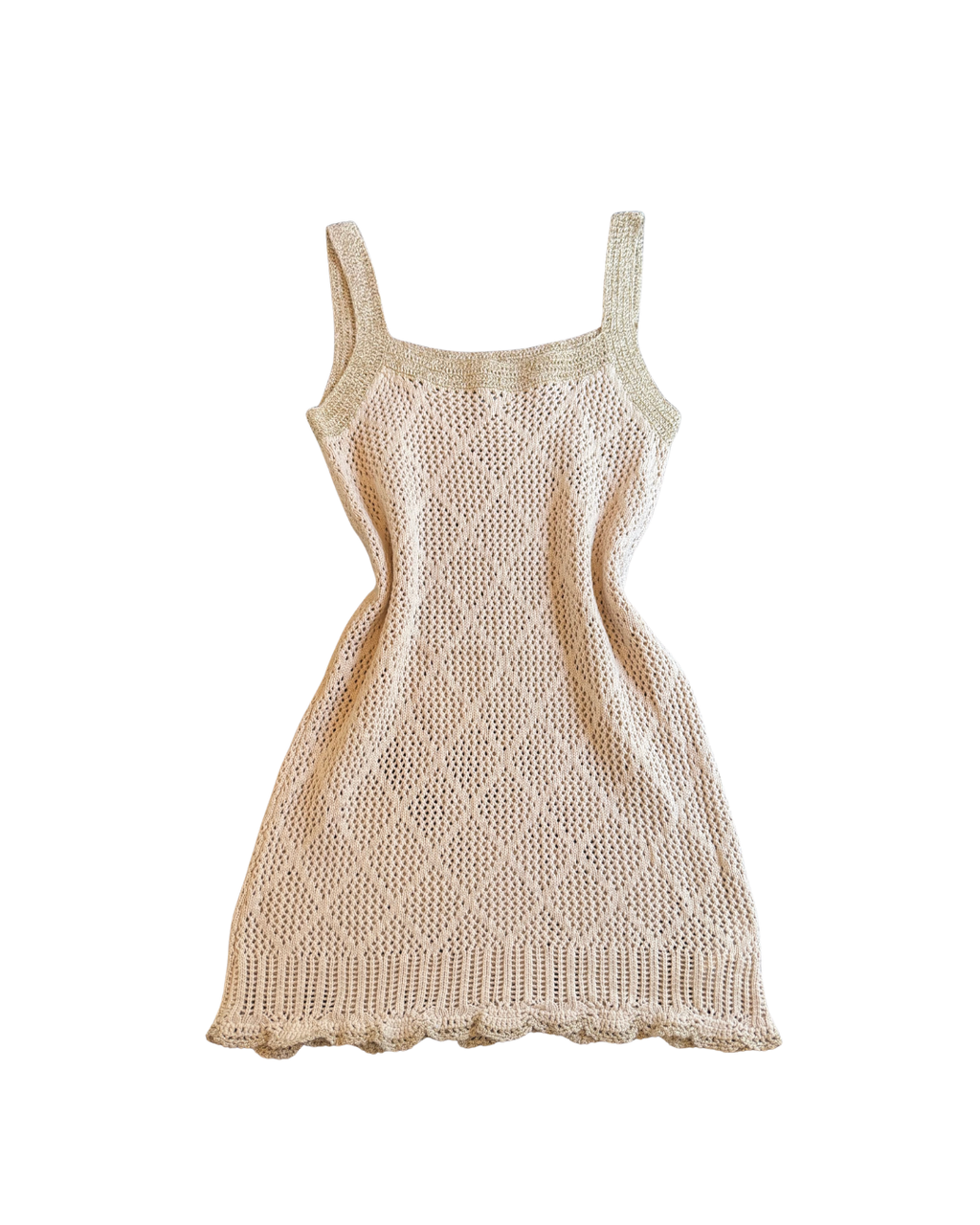 Shimmer Strap Crochet Dress - Medium