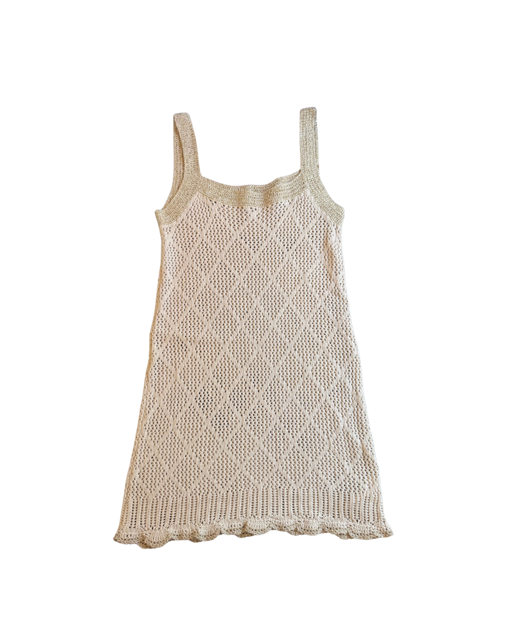 Shimmer Strap Crochet Dress - Medium
