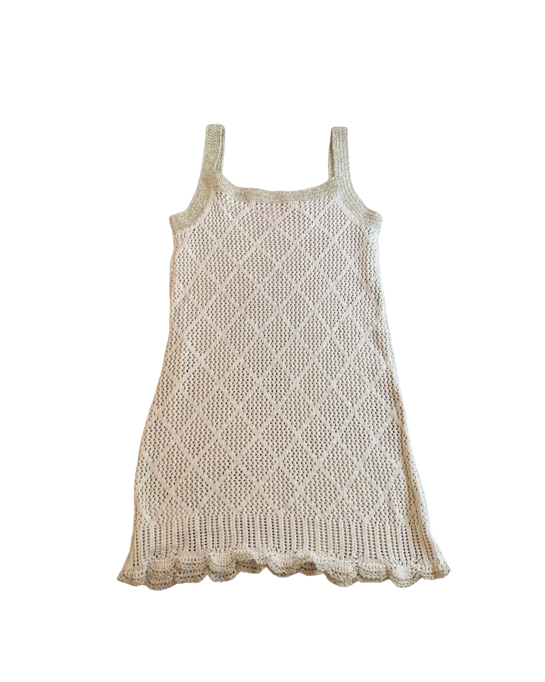 Shimmer Strap Crochet Dress - Medium