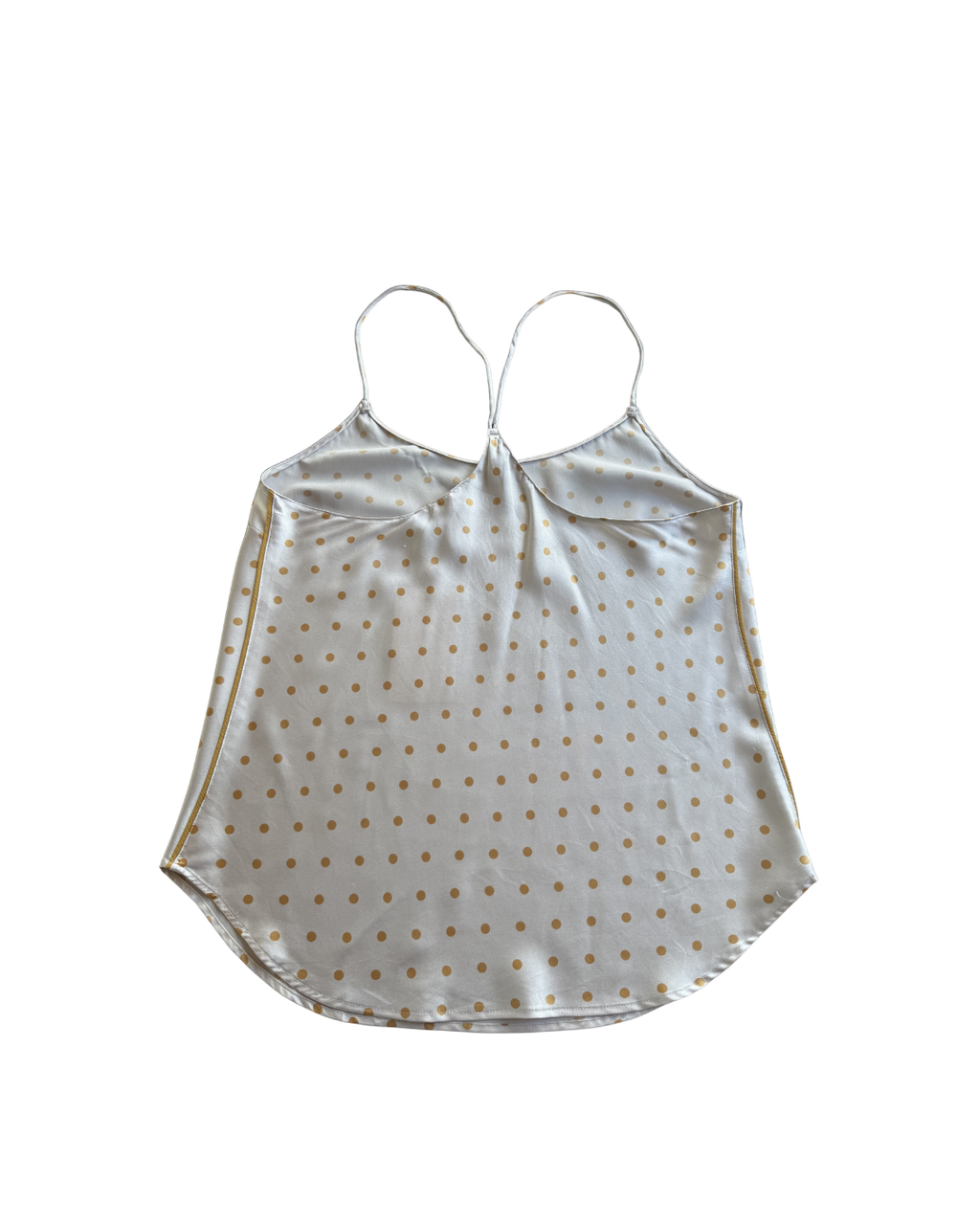 VS White & Gold Polka Dot Tank - XS