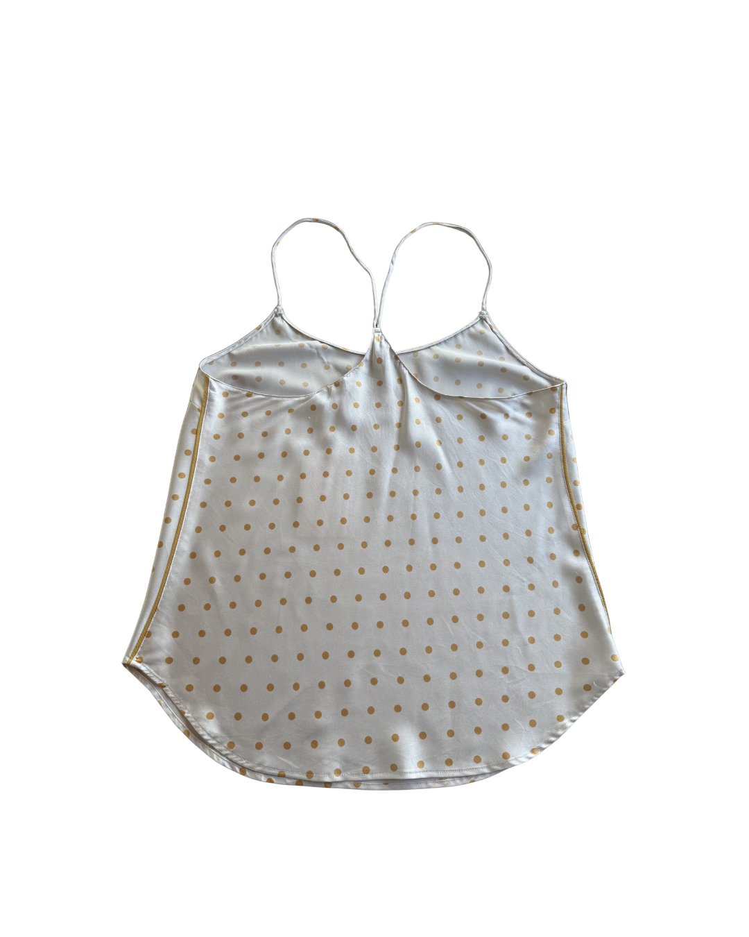 VS White & Gold Polka Dot Tank - XS