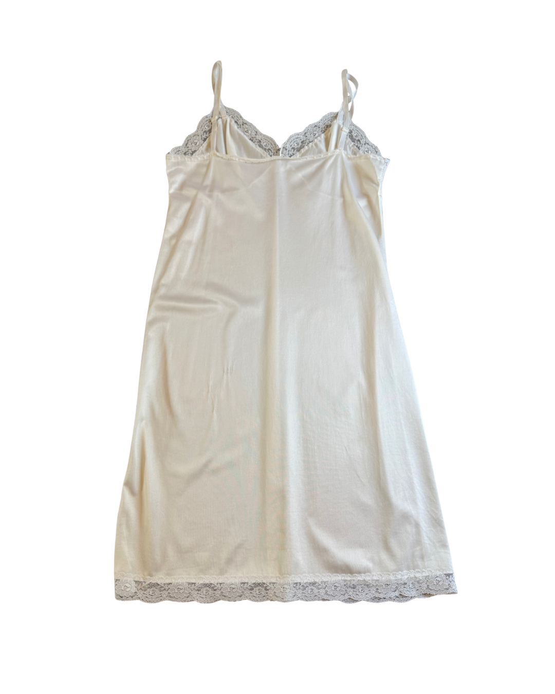 White Midi Slip Dress - Large