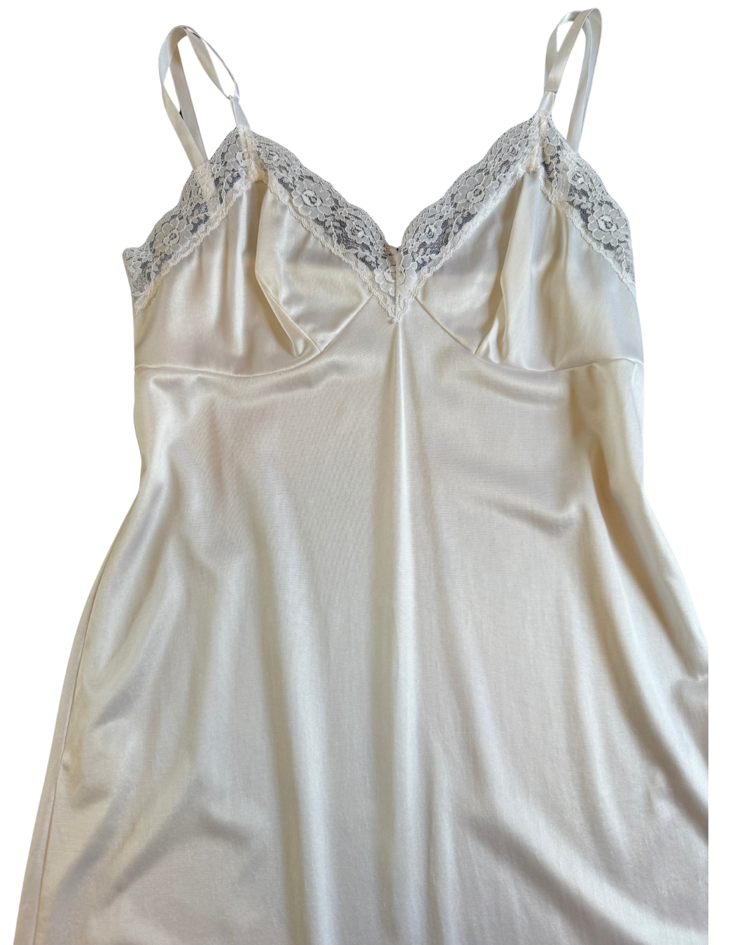 White Midi Slip Dress - Large