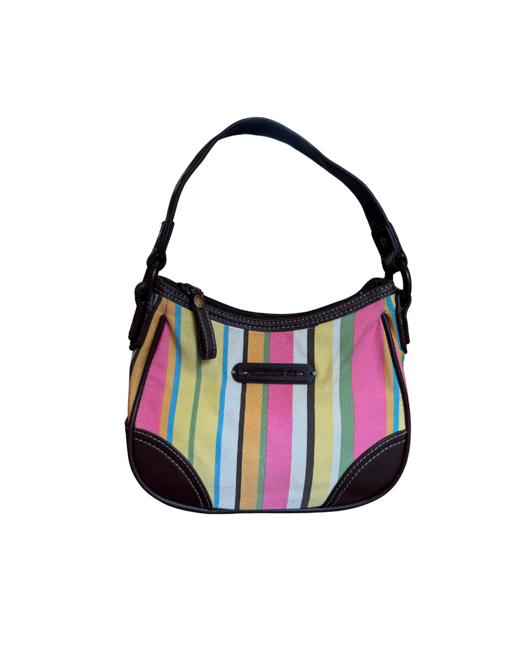 Colorful Striped Shoulder Bag